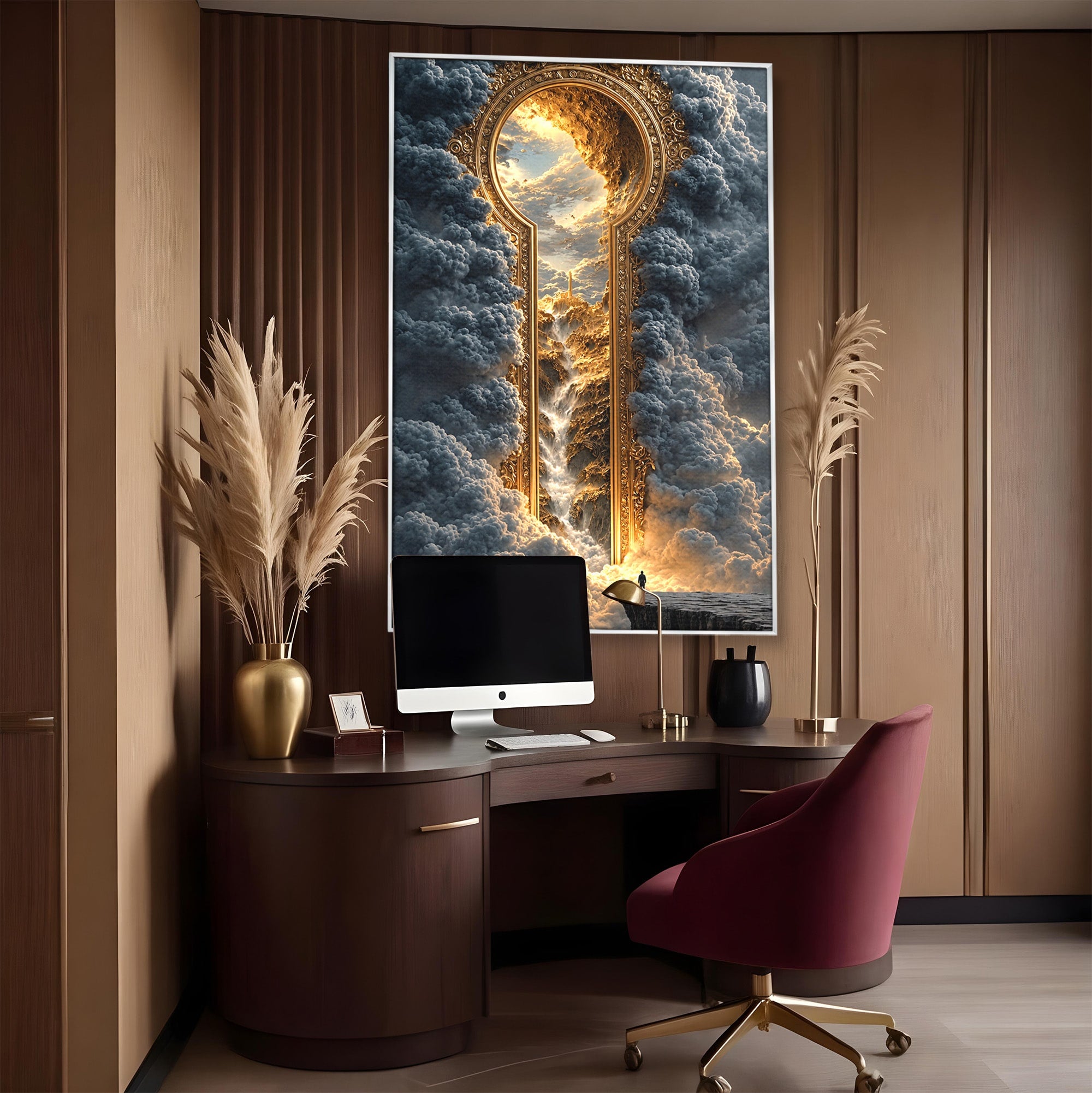 Tablou Canvas Premium LuxCanva® U1105, Cheia Cerului, Peisaj, Fantezie, Cer, Nor, Aventura, Living, Culori Vibrante
