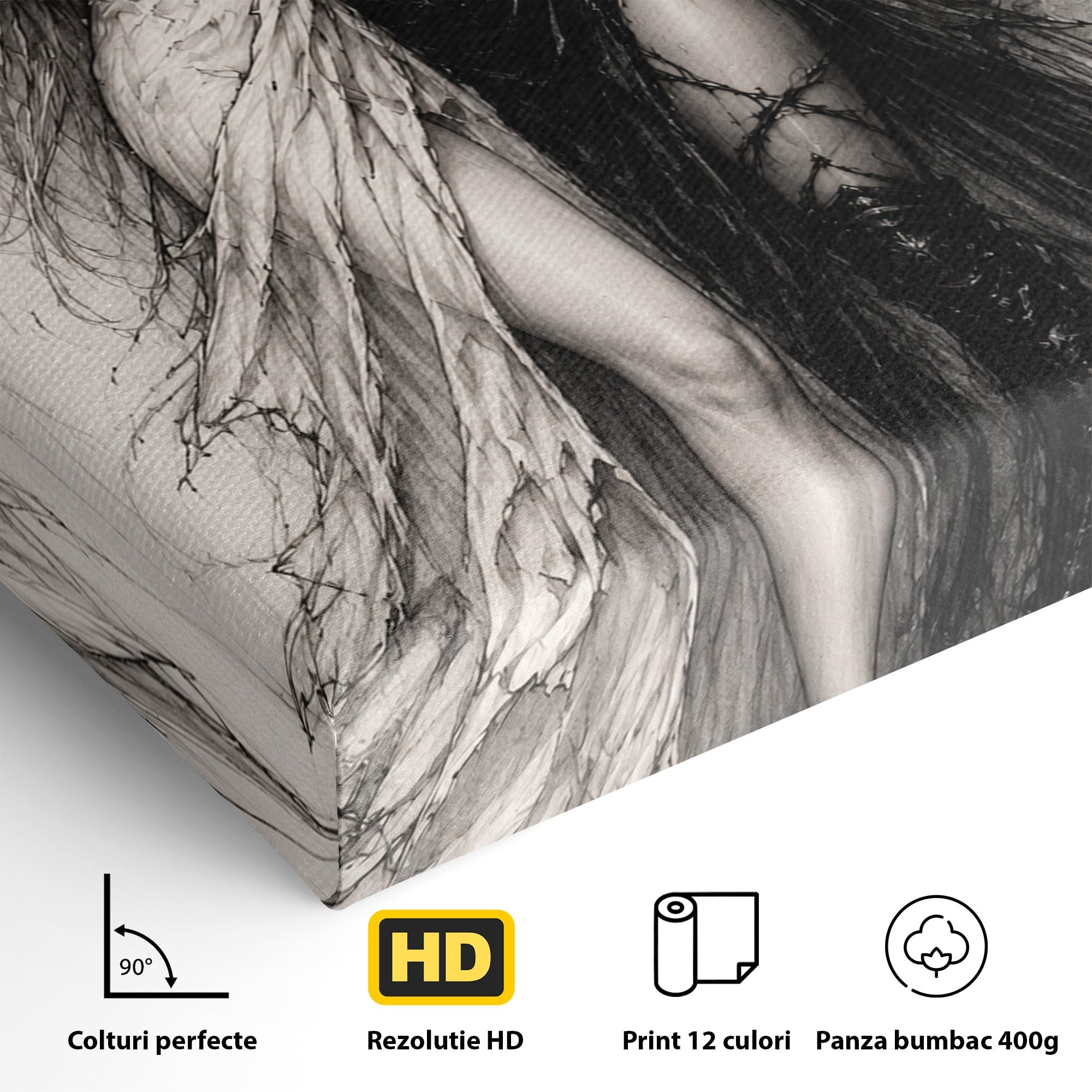Tablou Canvas Premium LuxCanva® U1119, Inger Si Demon, Contrast, Mitologie, Inger, Demon, Living, Culori Vibrante