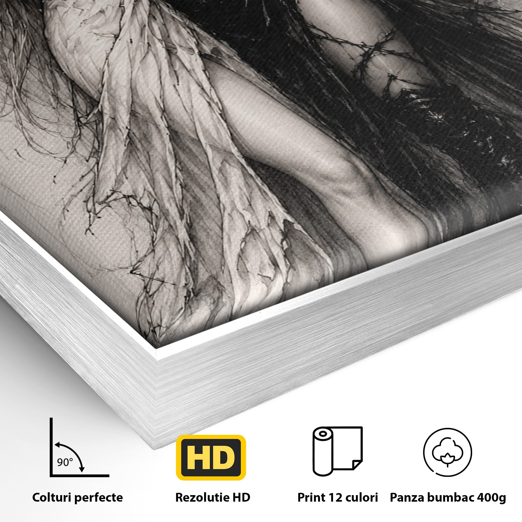Tablou Canvas Premium LuxCanva® U1119, Inger Si Demon, Contrast, Mitologie, Inger, Demon, Living, Culori Vibrante