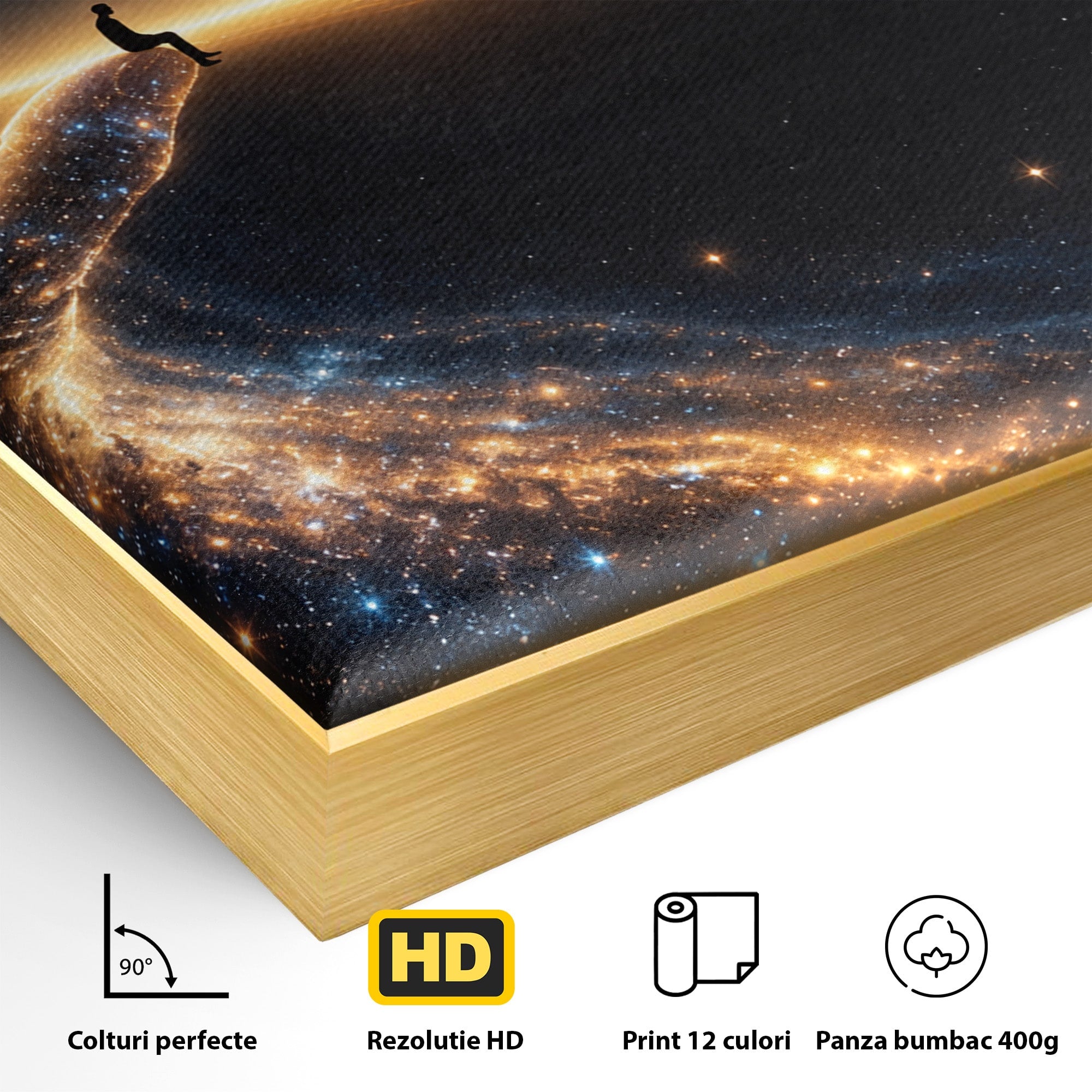 Tablou Canvas Premium LuxCanva® U1122, Mana Universului, Galaxie, Cosmos, Meditatie, Univers, Mana, Dormitor, Living, Culori Vibrante