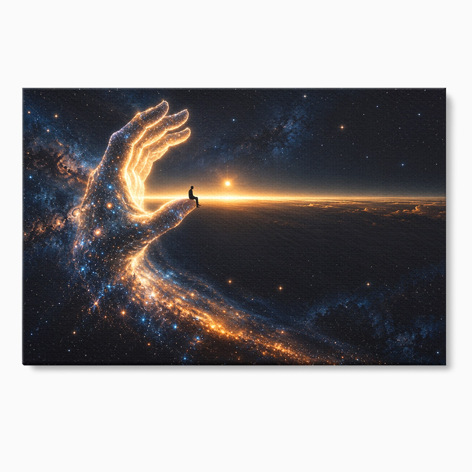 Tablou Canvas Premium LuxCanva® U1122, Mana Universului, Galaxie, Cosmos, Meditatie, Univers, Mana, Dormitor, Living, Culori Vibrante
