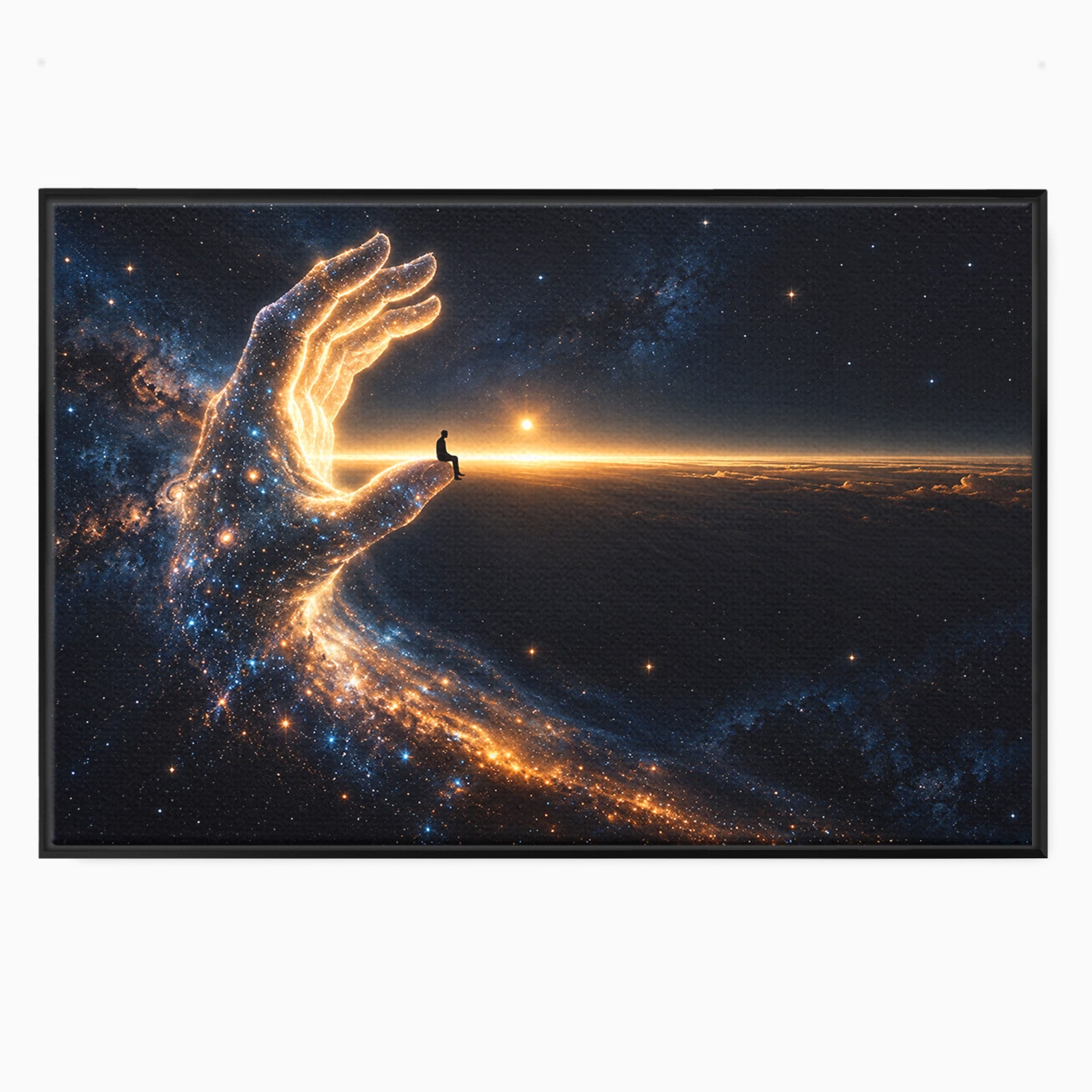 Tablou Canvas Premium LuxCanva® U1122, Mana Universului, Galaxie, Cosmos, Meditatie, Univers, Mana, Dormitor, Living, Culori Vibrante