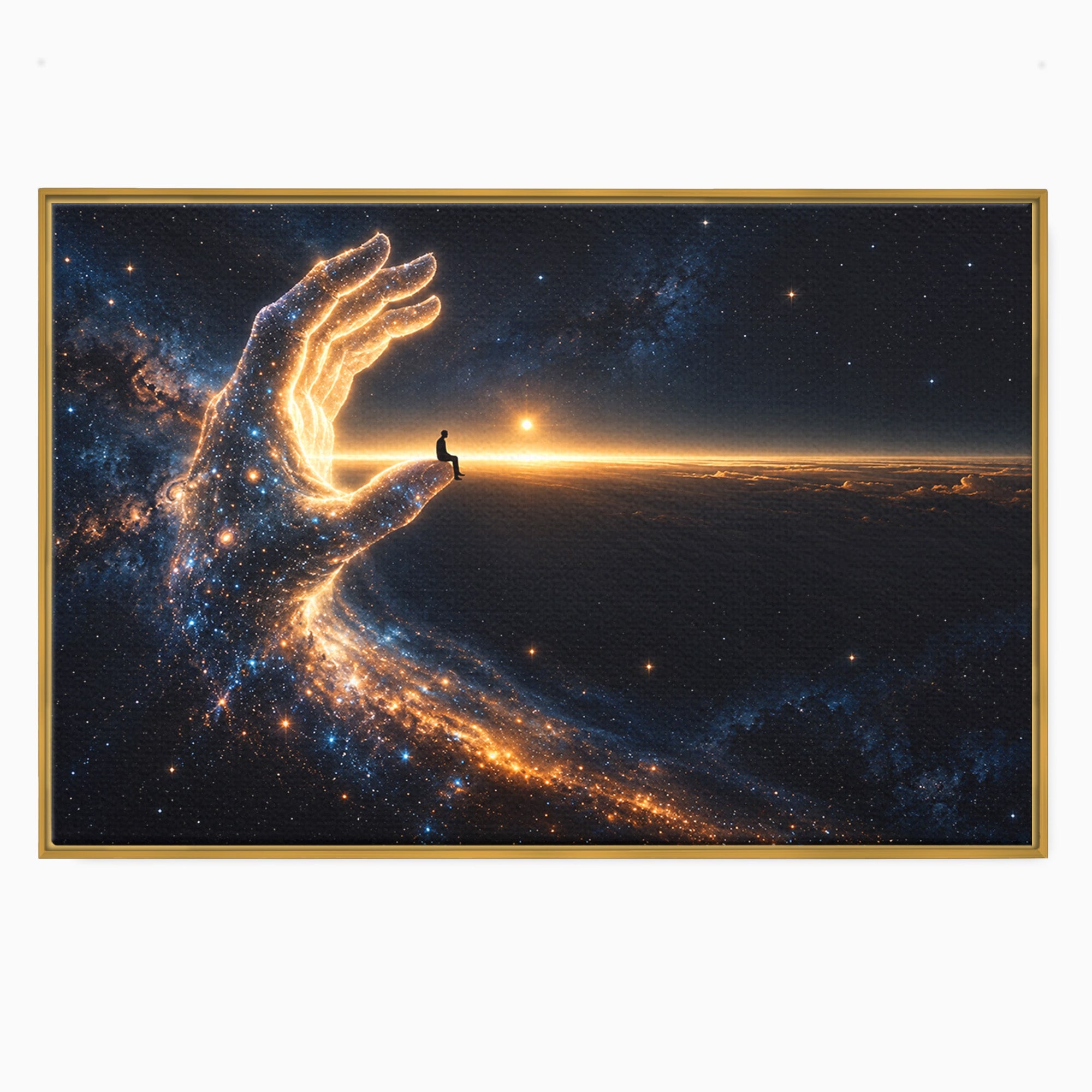 Tablou Canvas Premium LuxCanva® U1122, Mana Universului, Galaxie, Cosmos, Meditatie, Univers, Mana, Dormitor, Living, Culori Vibrante