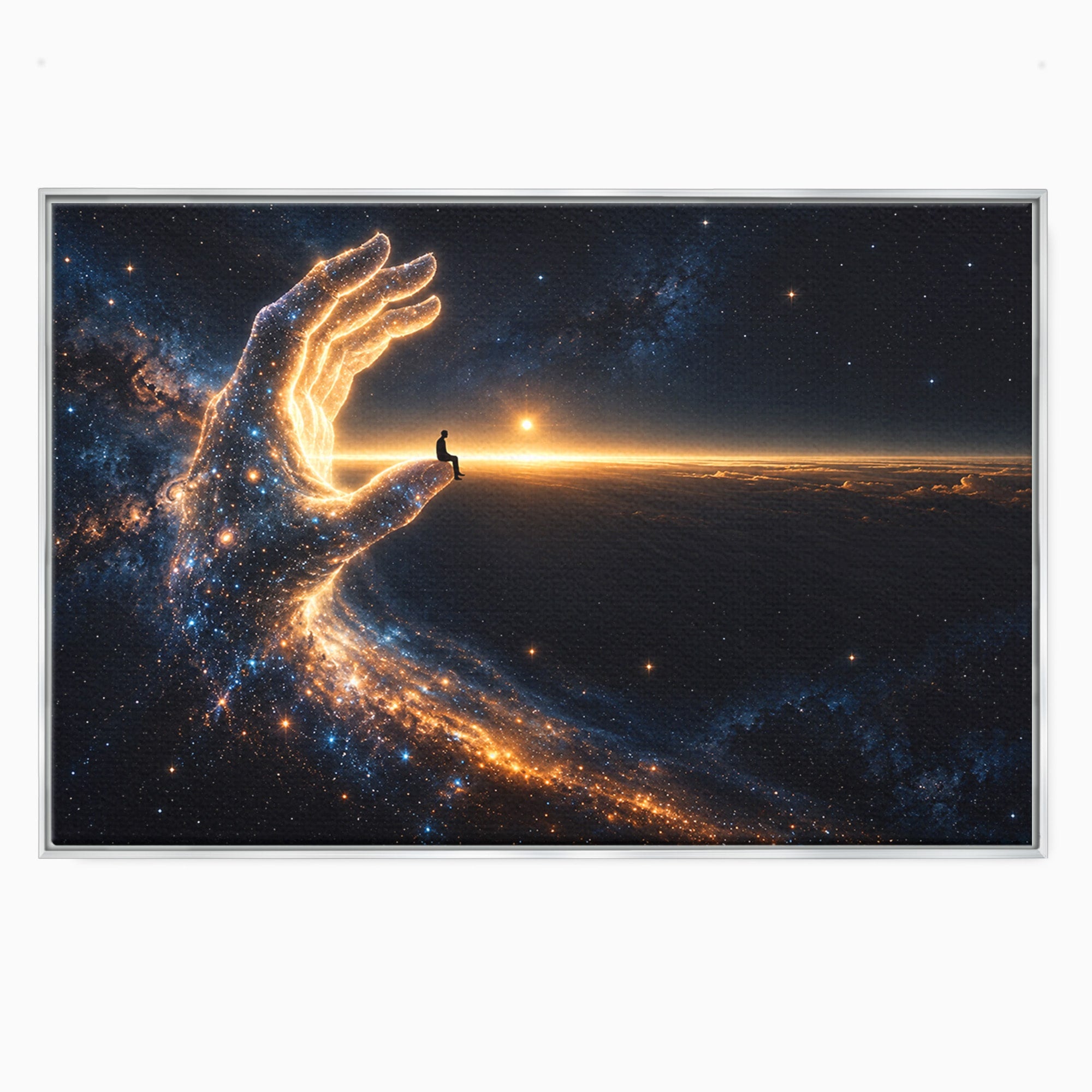 Tablou Canvas Premium LuxCanva® U1122, Mana Universului, Galaxie, Cosmos, Meditatie, Univers, Mana, Dormitor, Living, Culori Vibrante