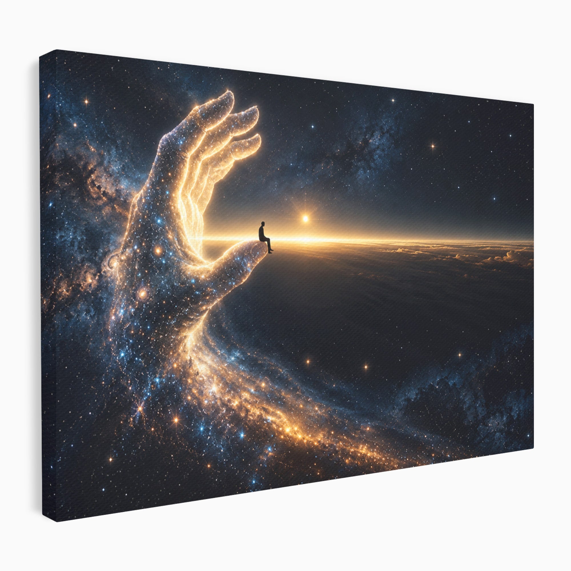 Tablou Canvas Premium LuxCanva® U1122, Mana Universului, Galaxie, Cosmos, Meditatie, Univers, Mana, Dormitor, Living, Culori Vibrante