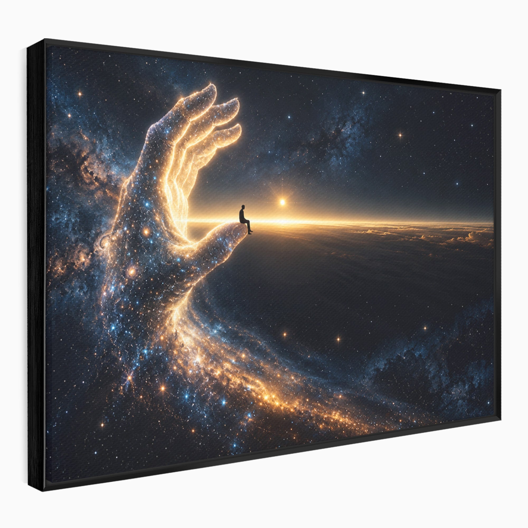 Tablou Canvas Premium LuxCanva® U1122, Mana Universului, Galaxie, Cosmos, Meditatie, Univers, Mana, Dormitor, Living, Culori Vibrante