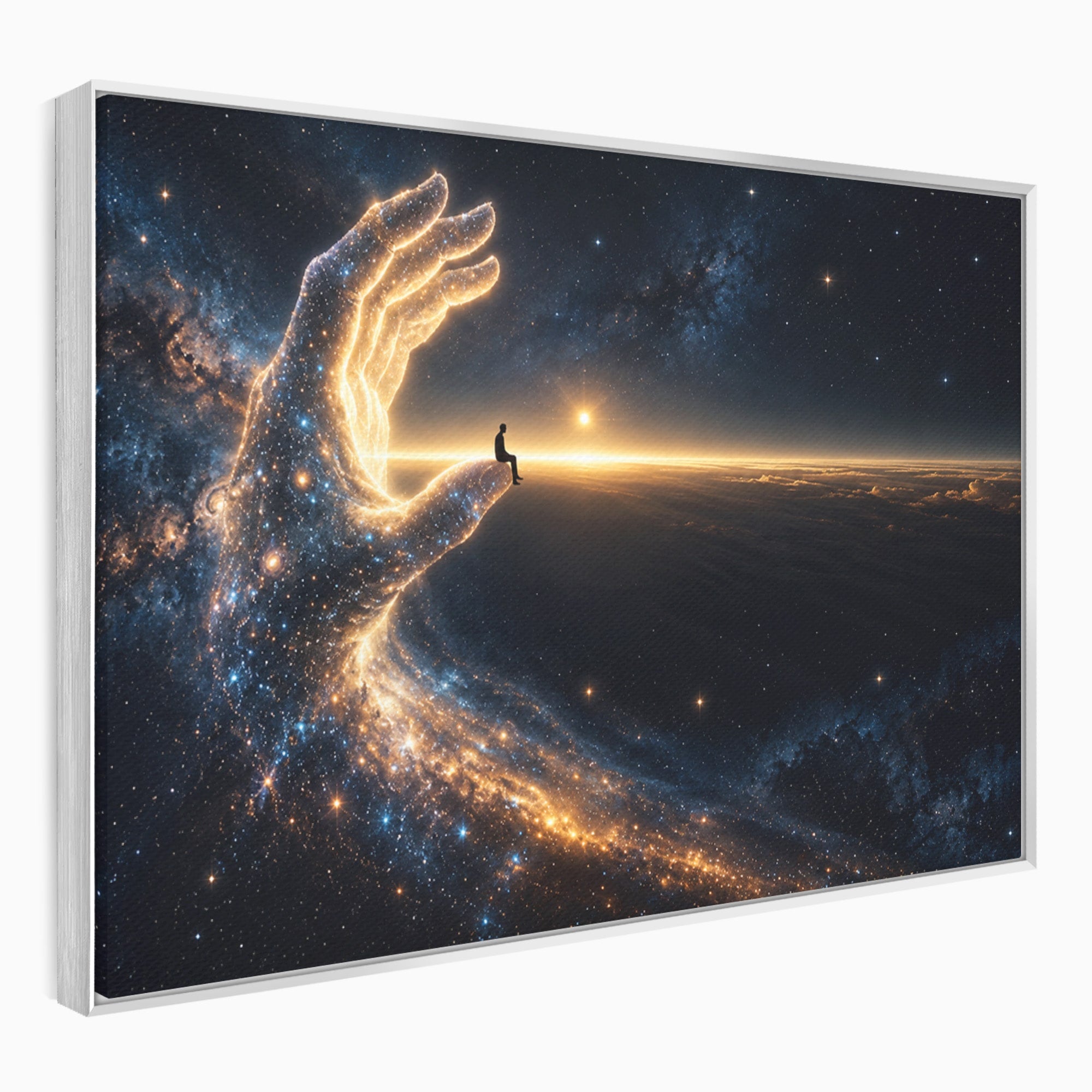 Tablou Canvas Premium LuxCanva® U1122, Mana Universului, Galaxie, Cosmos, Meditatie, Univers, Mana, Dormitor, Living, Culori Vibrante