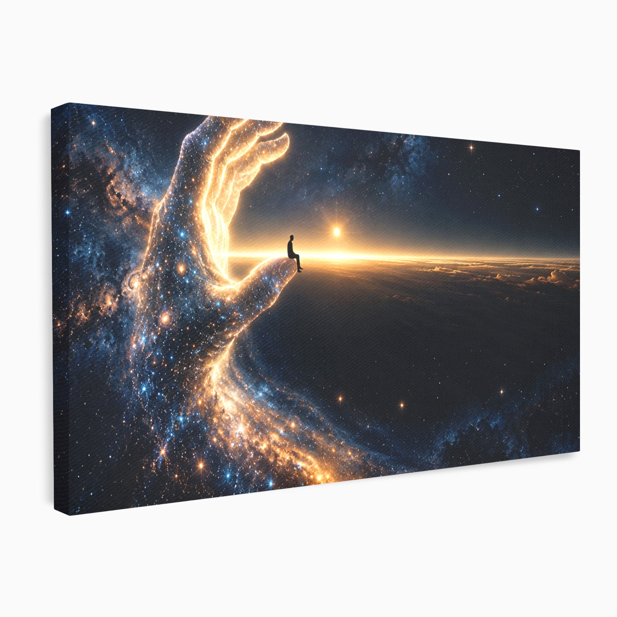 Tablou Canvas Premium LuxCanva® U1122, Mana Universului, Galaxie, Cosmos, Meditatie, Univers, Mana, Dormitor, Living, Culori Vibrante