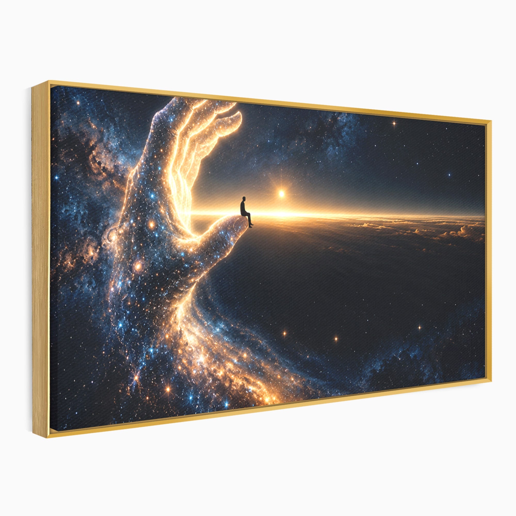 Tablou Canvas Premium LuxCanva® U1122, Mana Universului, Galaxie, Cosmos, Meditatie, Univers, Mana, Dormitor, Living, Culori Vibrante