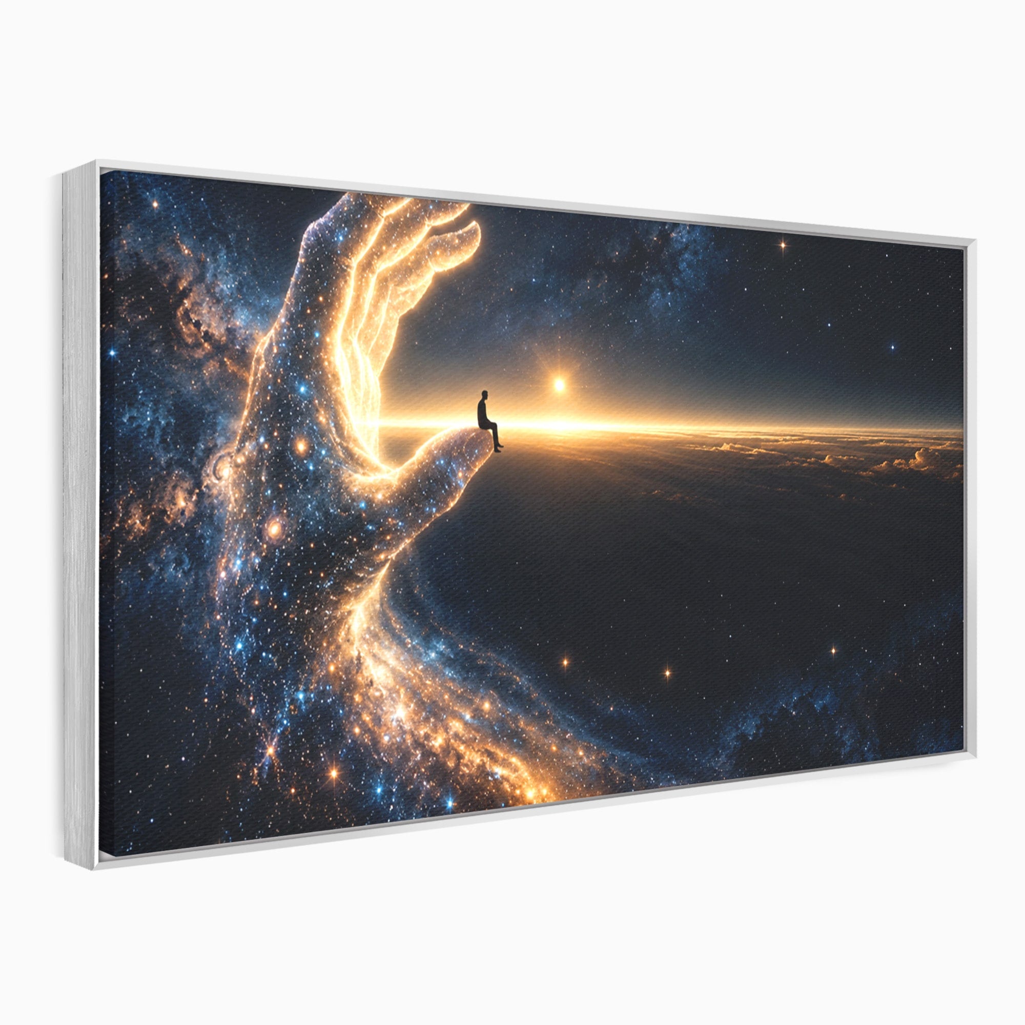 Tablou Canvas Premium LuxCanva® U1122, Mana Universului, Galaxie, Cosmos, Meditatie, Univers, Mana, Dormitor, Living, Culori Vibrante