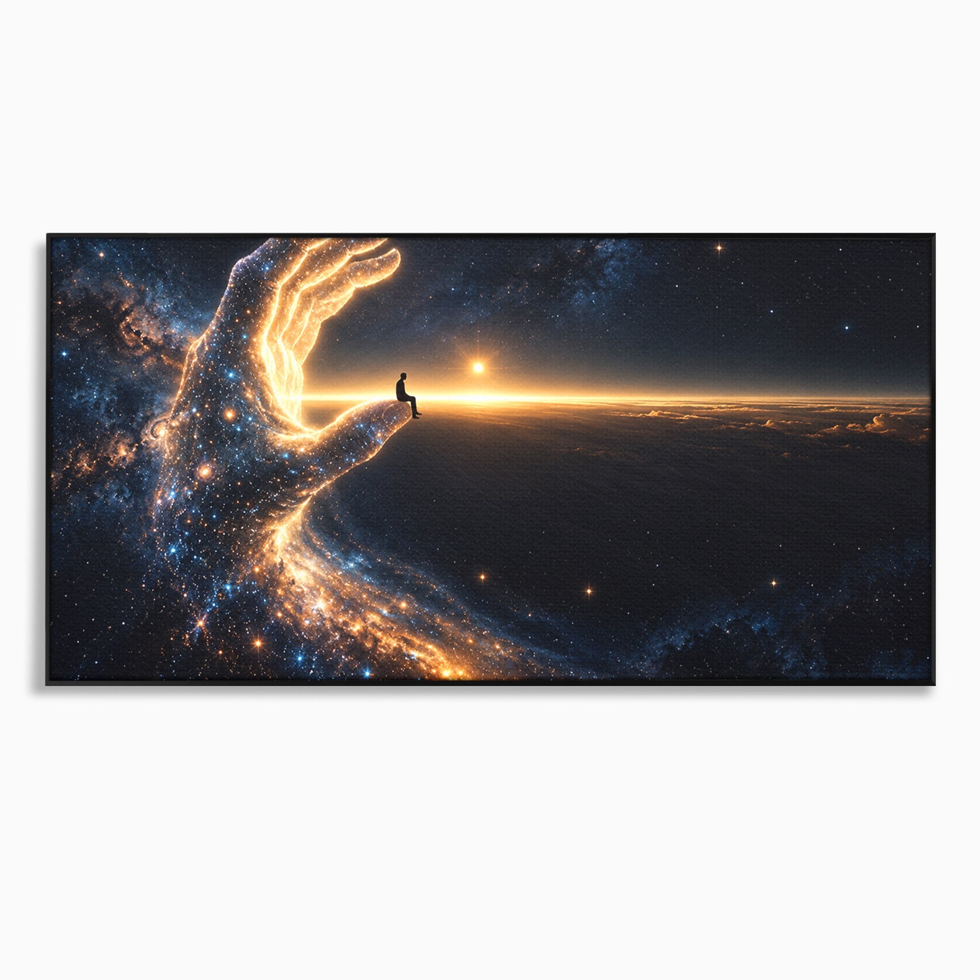 Tablou Canvas Premium LuxCanva® U1122, Mana Universului, Galaxie, Cosmos, Meditatie, Univers, Mana, Dormitor, Living, Culori Vibrante