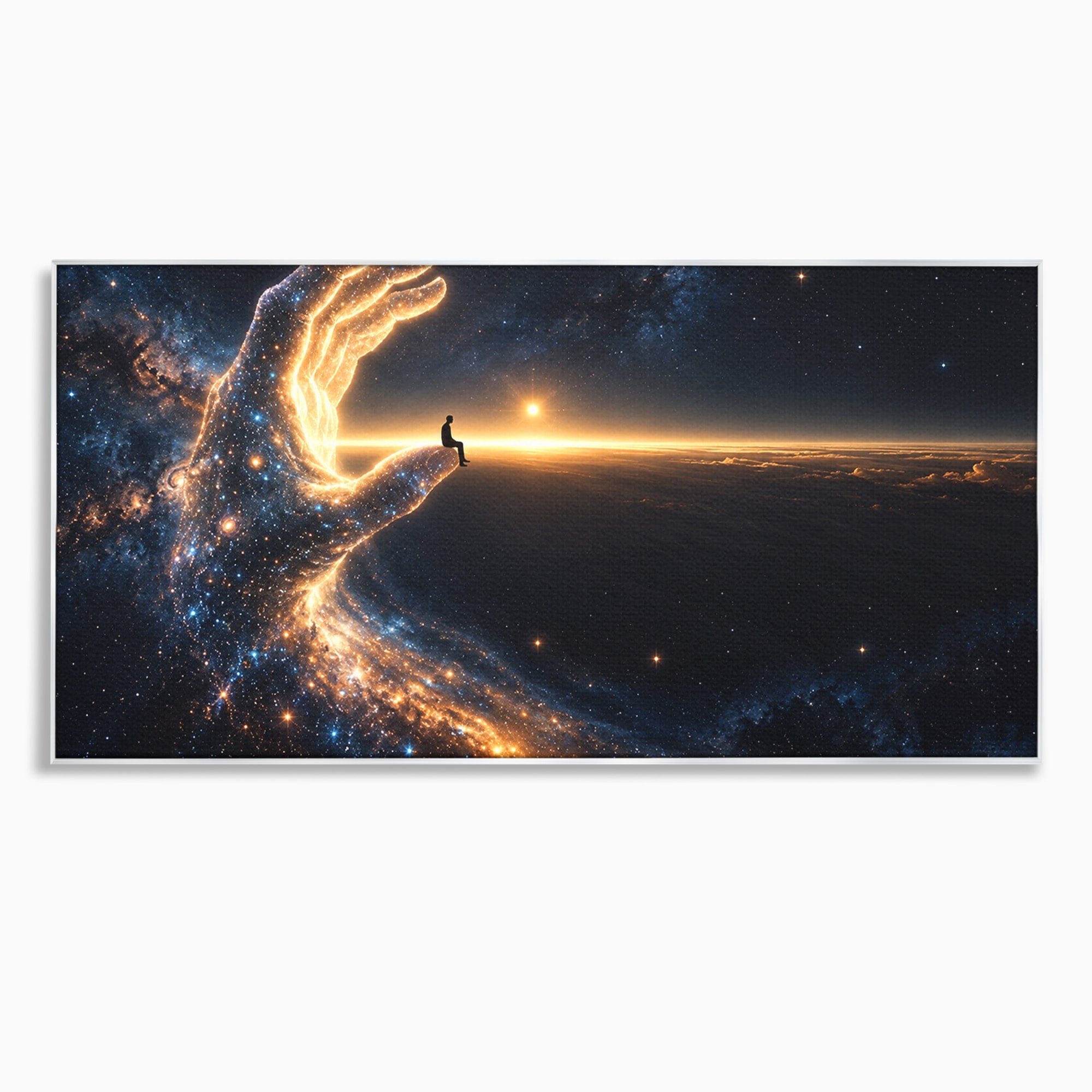 Tablou Canvas Premium LuxCanva® U1122, Mana Universului, Galaxie, Cosmos, Meditatie, Univers, Mana, Dormitor, Living, Culori Vibrante