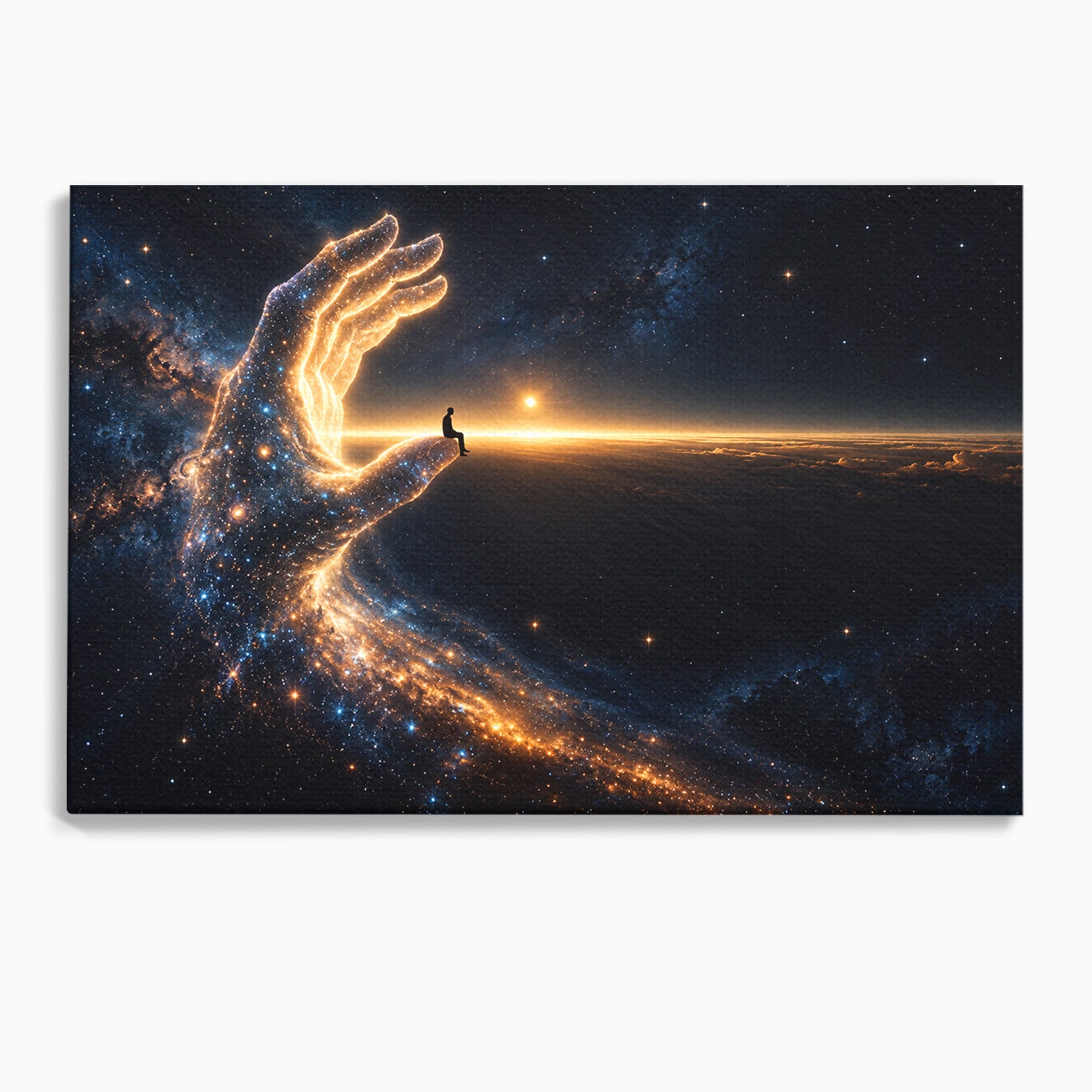Tablou Canvas Premium LuxCanva® U1122, Mana Universului, Galaxie, Cosmos, Meditatie, Univers, Mana, Dormitor, Living, Culori Vibrante