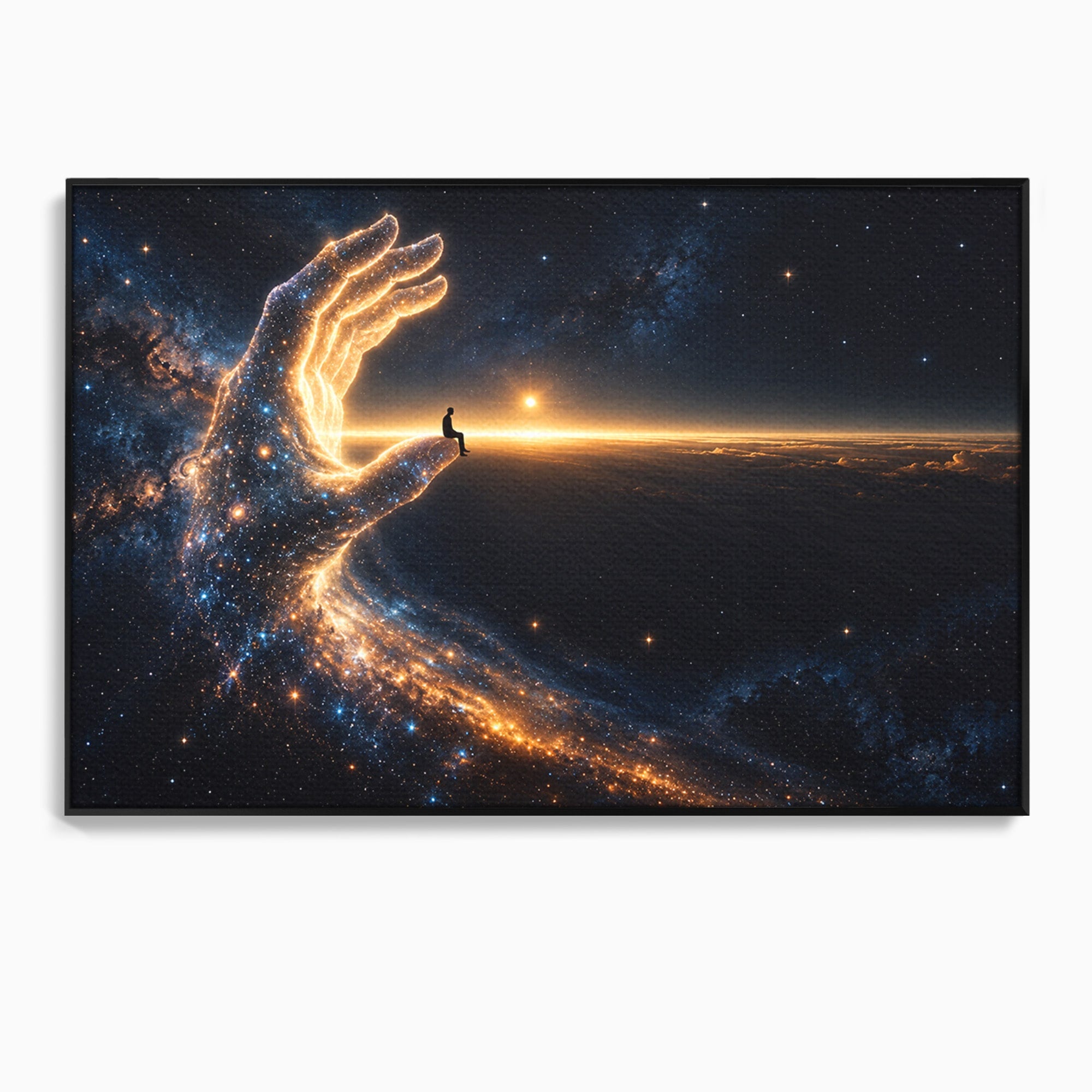 Tablou Canvas Premium LuxCanva® U1122, Mana Universului, Galaxie, Cosmos, Meditatie, Univers, Mana, Dormitor, Living, Culori Vibrante