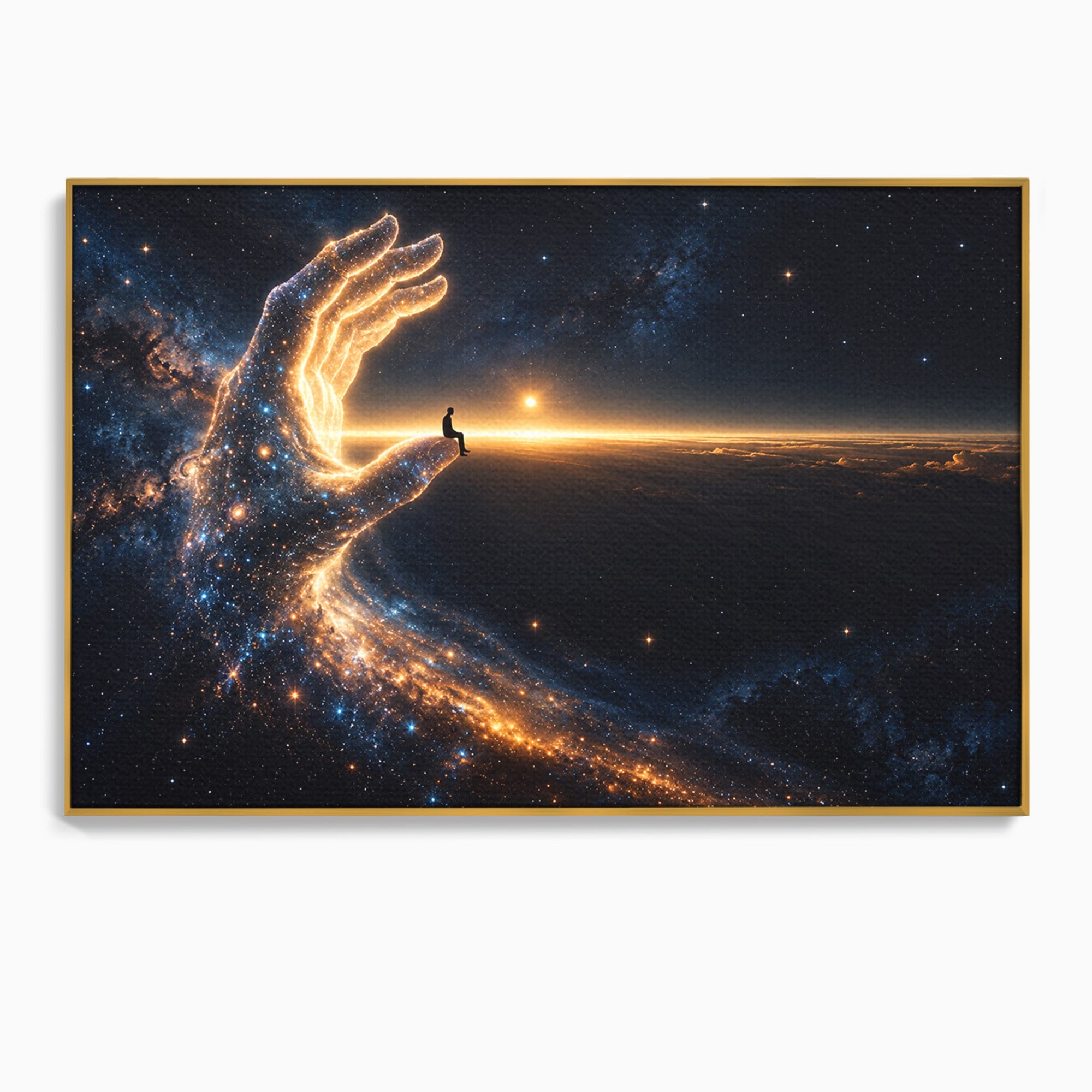 Tablou Canvas Premium LuxCanva® U1122, Mana Universului, Galaxie, Cosmos, Meditatie, Univers, Mana, Dormitor, Living, Culori Vibrante
