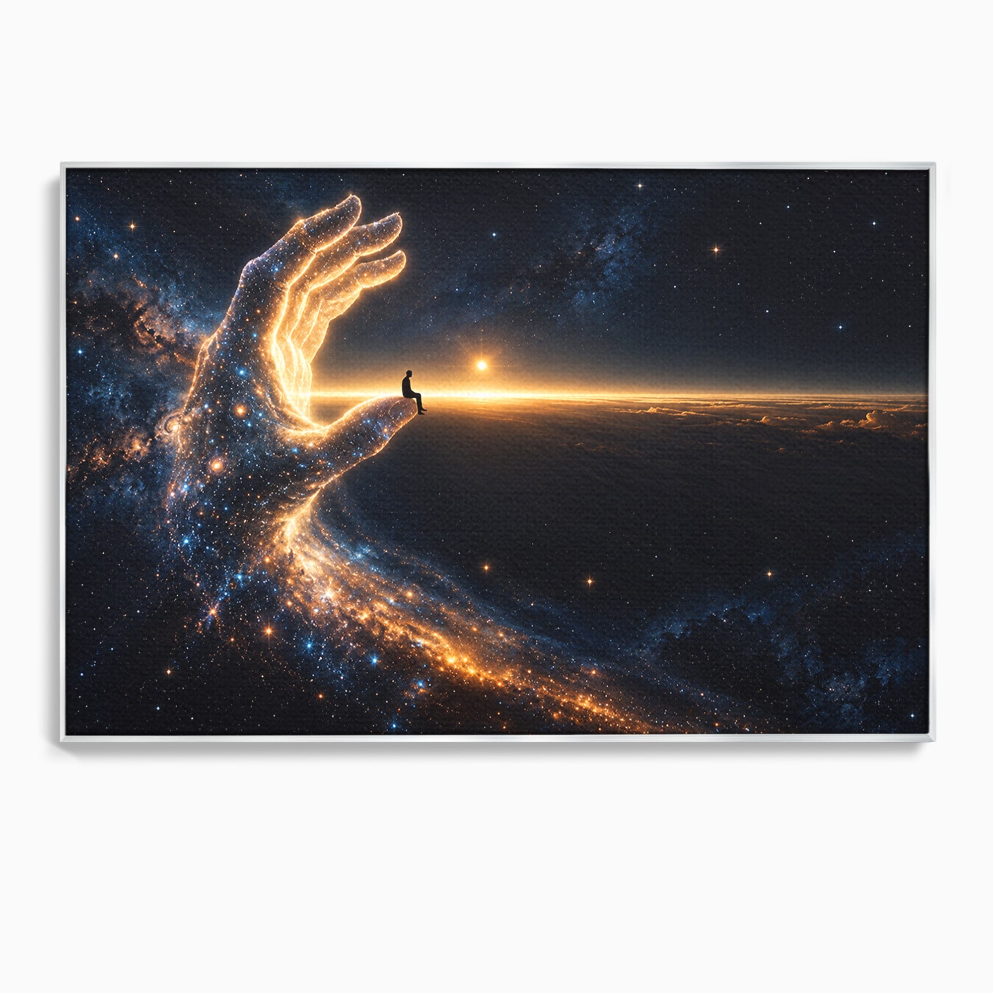 Tablou Canvas Premium LuxCanva® U1122, Mana Universului, Galaxie, Cosmos, Meditatie, Univers, Mana, Dormitor, Living, Culori Vibrante