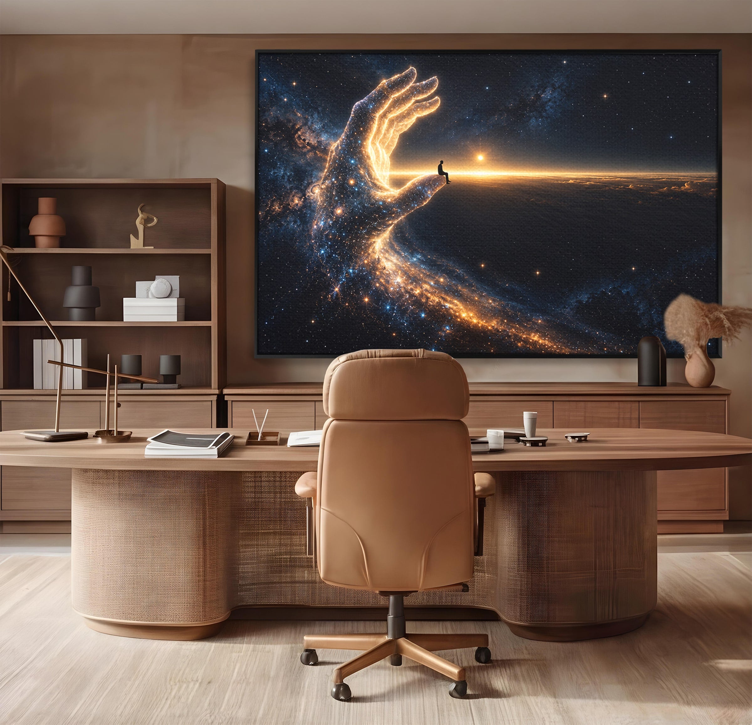 Tablou Canvas Premium LuxCanva® U1122, Mana Universului, Galaxie, Cosmos, Meditatie, Univers, Mana, Dormitor, Living, Culori Vibrante