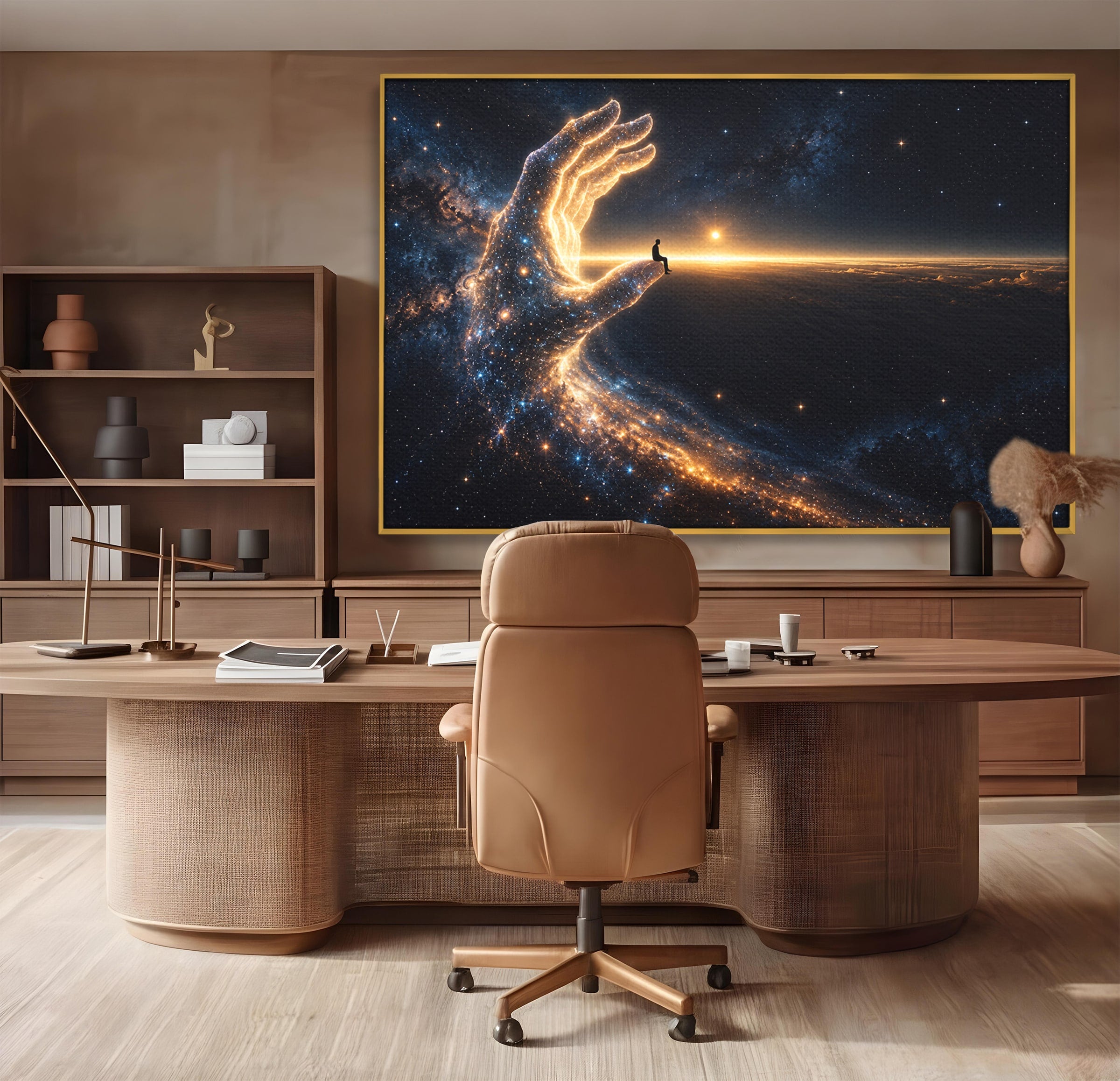 Tablou Canvas Premium LuxCanva® U1122, Mana Universului, Galaxie, Cosmos, Meditatie, Univers, Mana, Dormitor, Living, Culori Vibrante