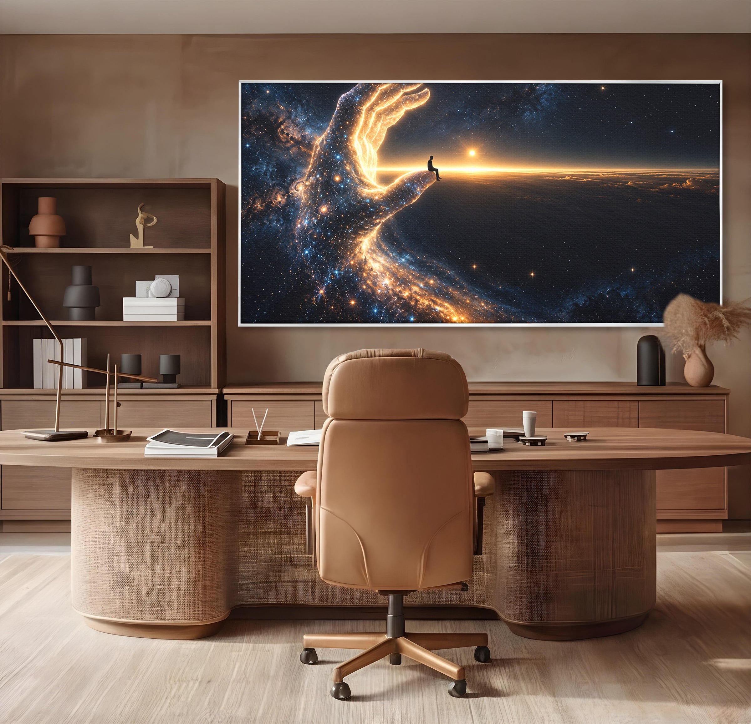 Tablou Canvas Premium LuxCanva® U1122, Mana Universului, Galaxie, Cosmos, Meditatie, Univers, Mana, Dormitor, Living, Culori Vibrante