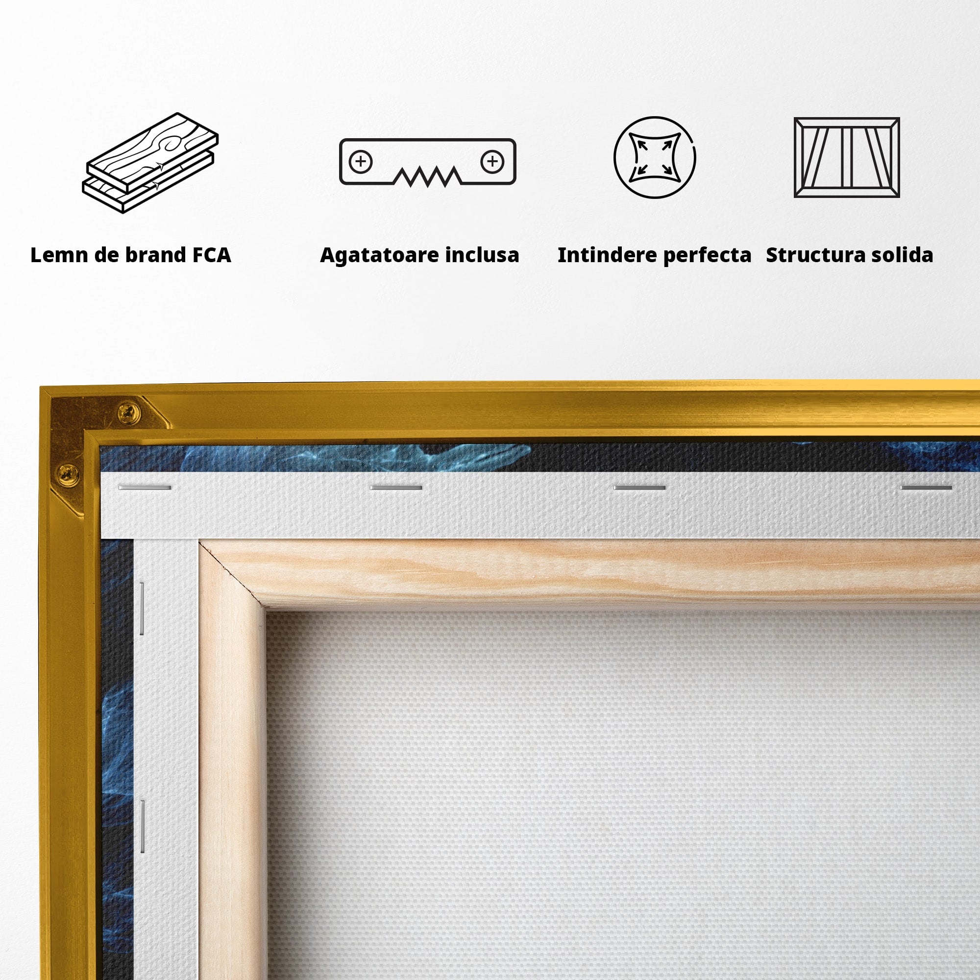 Tablou Canvas Premium LuxCanva® U1128, Misterul Mainilor Fantomatice, Fantezie, Mister, Maini, Portret, Dormitor, Culori Vibrante
