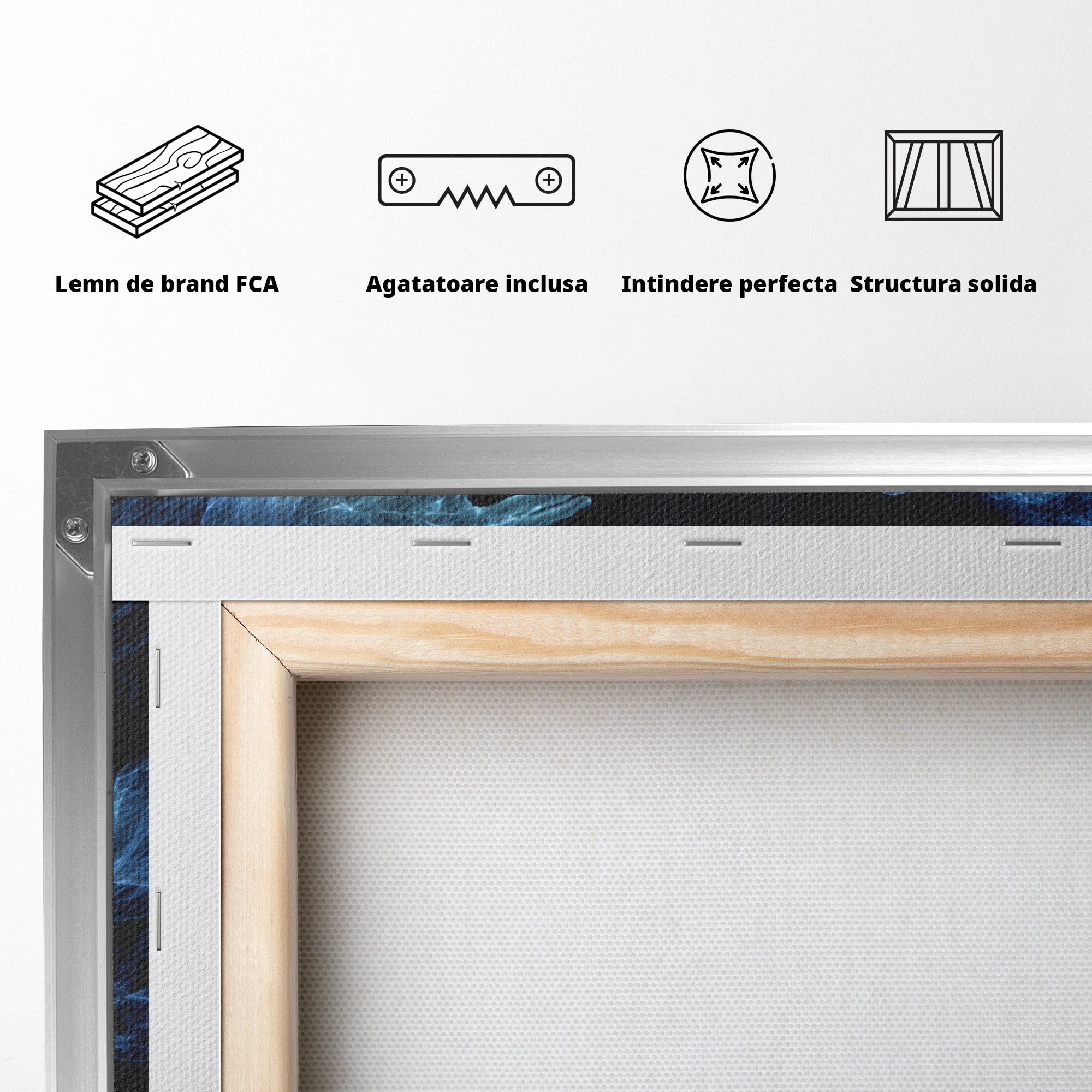 Tablou Canvas Premium LuxCanva® U1128, Misterul Mainilor Fantomatice, Fantezie, Mister, Maini, Portret, Dormitor, Culori Vibrante
