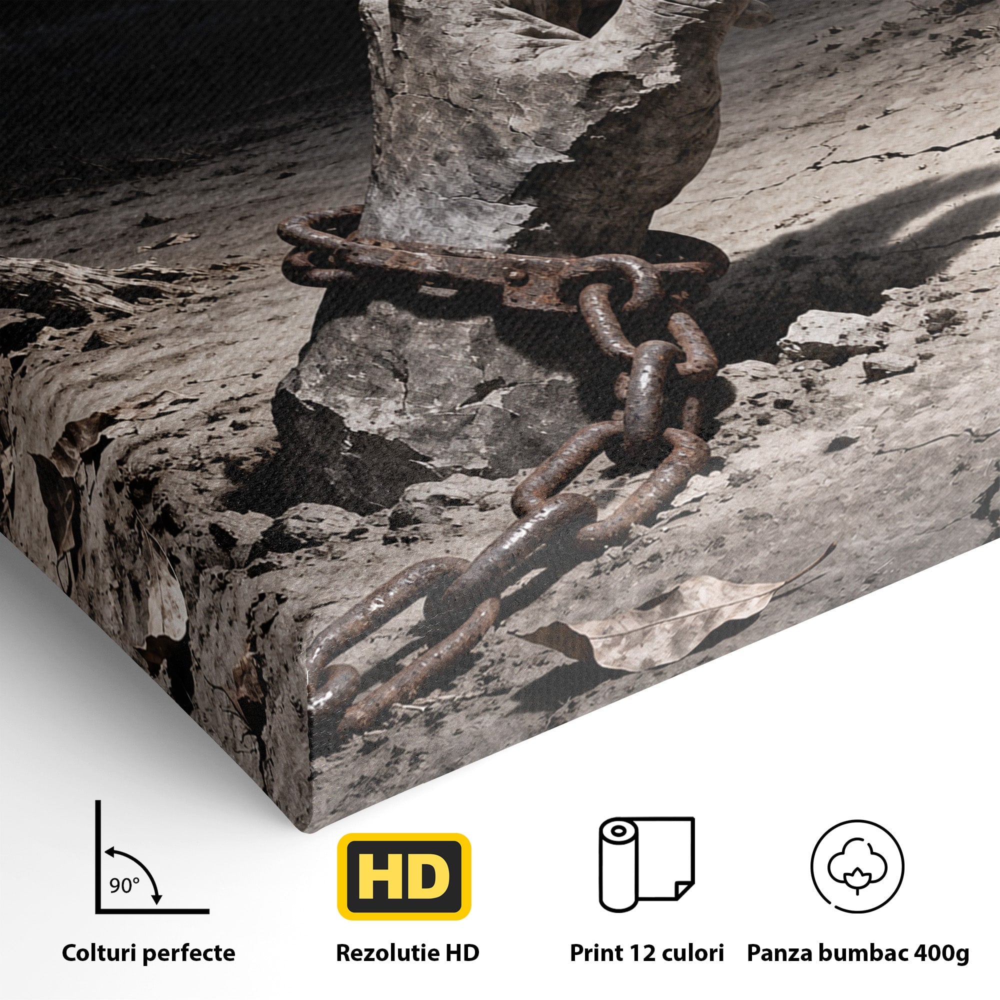 Tablou Canvas Premium LuxCanva® U1131, Mana Si Porumbelul Pacii,  Noapte, Mana, Porumbel, Pace, Living, Culori Vibrante