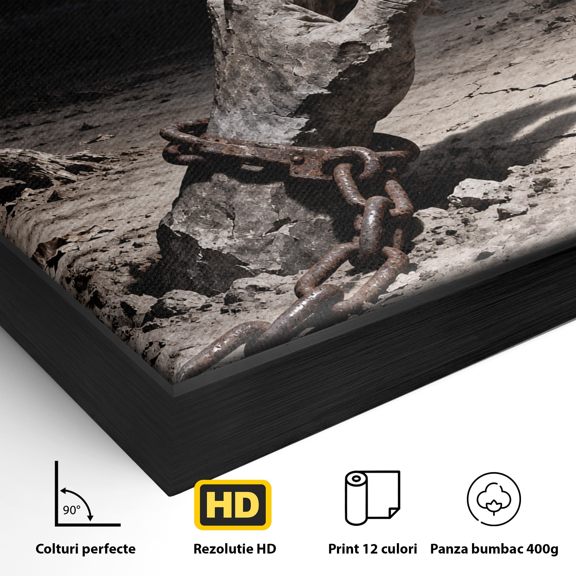 Tablou Canvas Premium LuxCanva® U1131, Mana Si Porumbelul Pacii,  Noapte, Mana, Porumbel, Pace, Living, Culori Vibrante