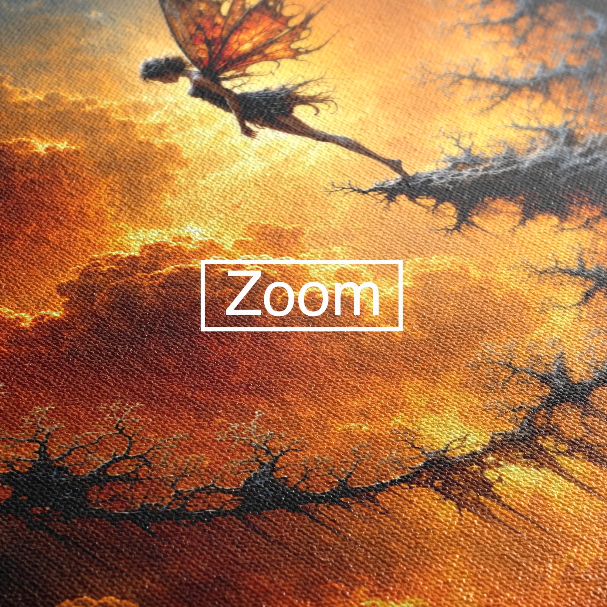 Tablou Canvas Premium LuxCanva® U1141, Zana Lunii, Mister, Fantezie, Zana, Luna, Dormitor, Living, Culori Vibrante