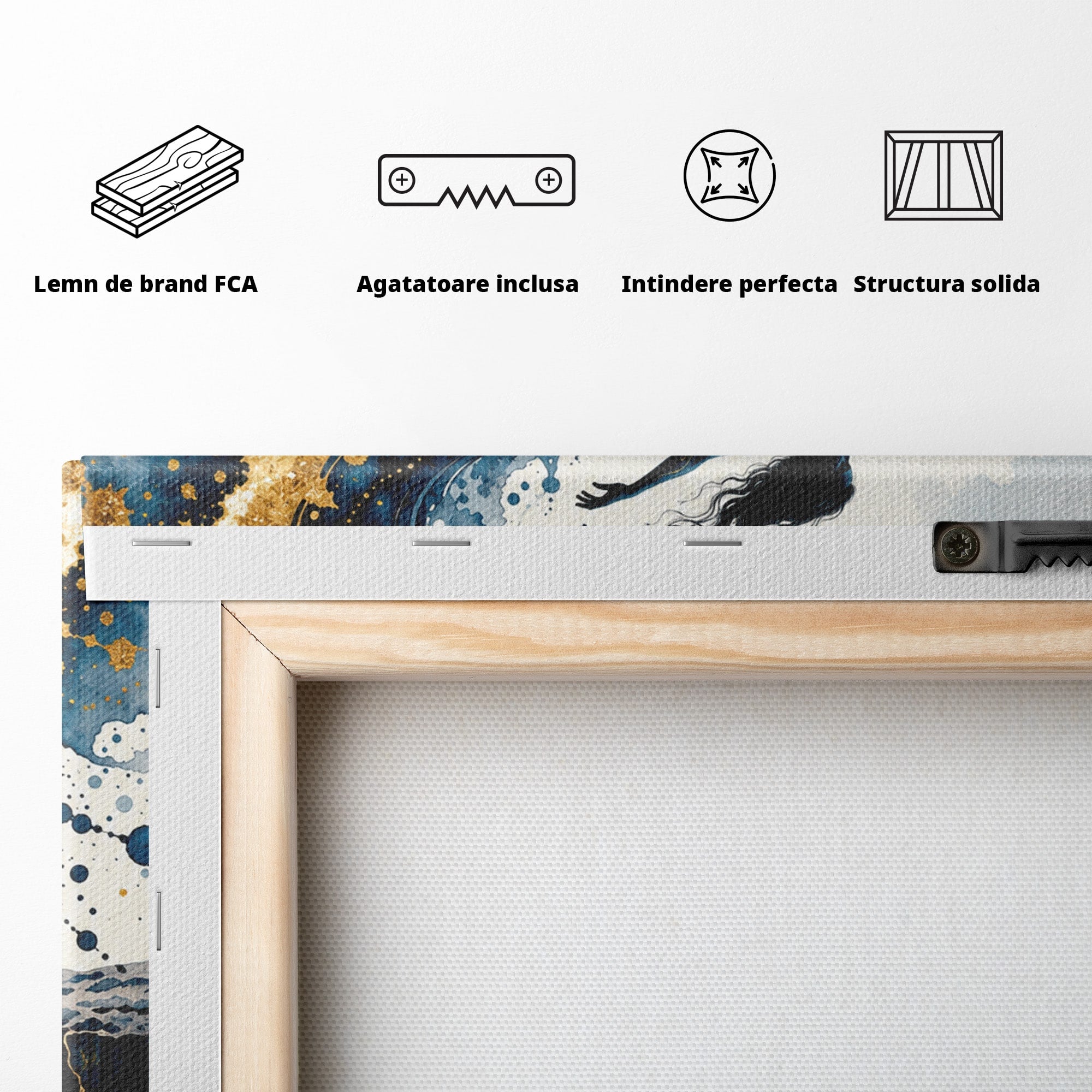 Tablou Canvas Premium LuxCanva® U1146, Saltul Sperantei, Femeie, Pasari, Peisaj, Libertate, Living, Culori Vibrante