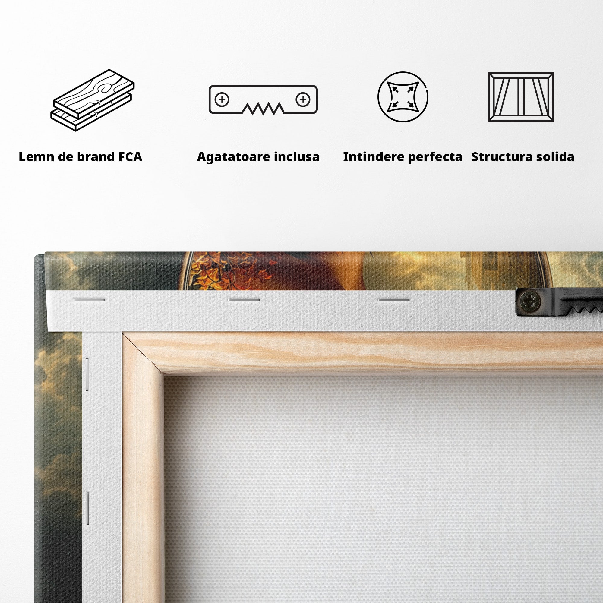Tablou Canvas Premium LuxCanva® U1155, Simfonia Naturii, Muzica, Toamna, Fantezie, Living, Culori Vibrante