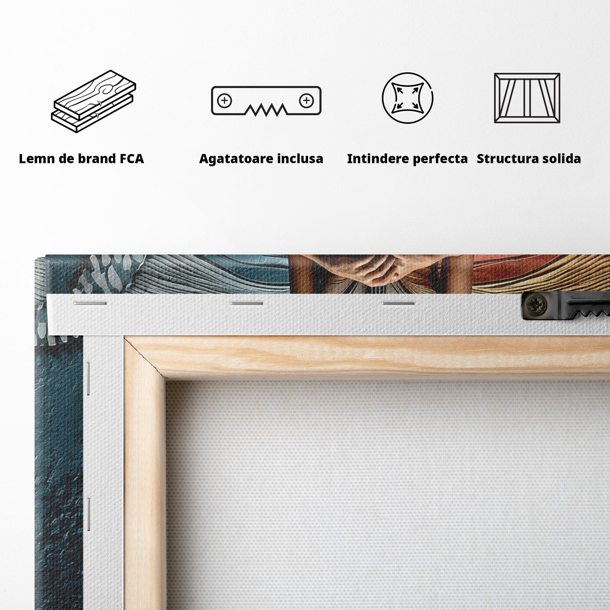 Tablou Canvas Premium LuxCanva® U1157, Fata Cu Aripi De Fluture, Muzica, Aripi, Fata, Fluture, Living, Culori Vibrante