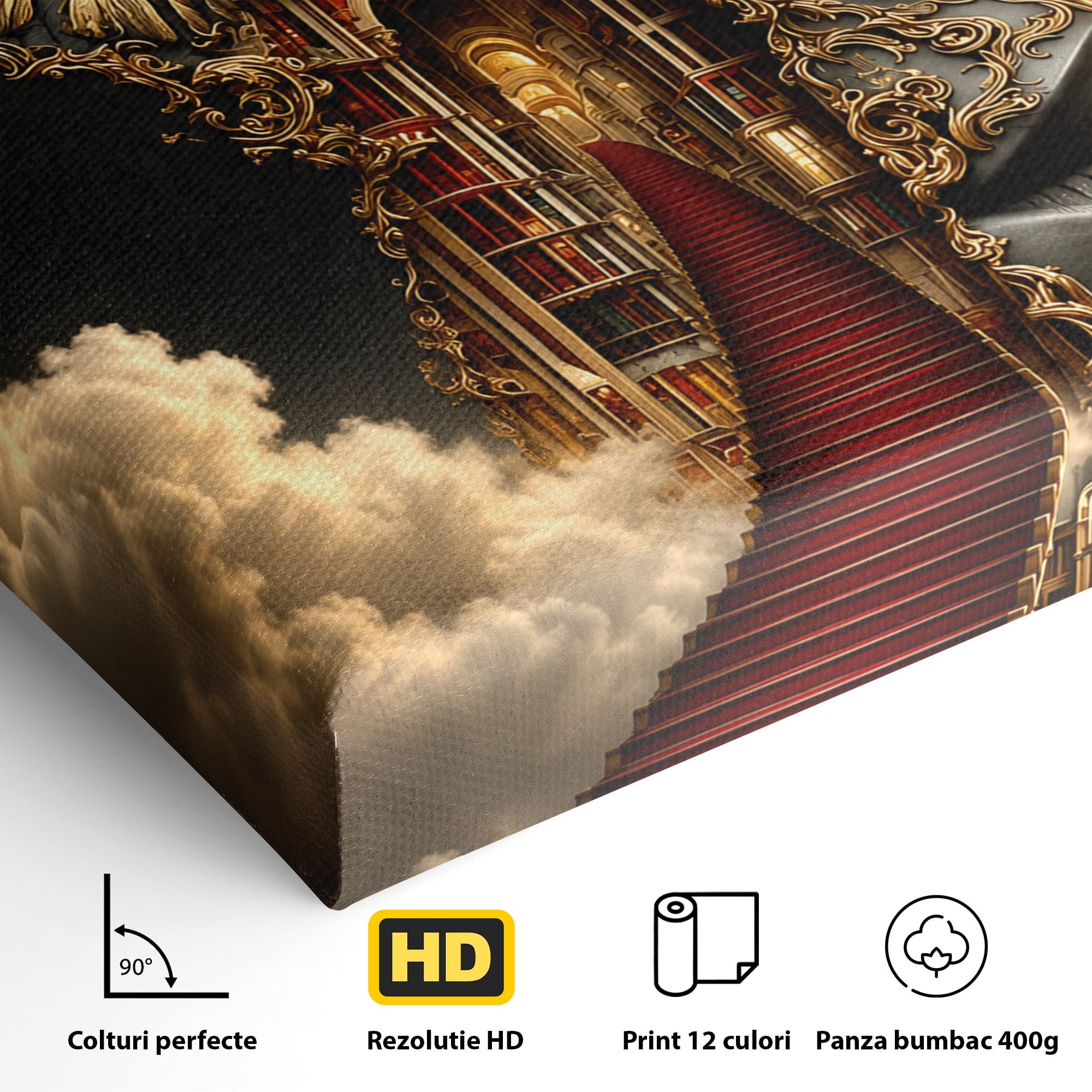 Tablou Canvas Premium LuxCanva® U1160, Chipul Fanteziei, Surrealism, Arta, Chip, Fantezie, Dormitor, Culori Vibrante