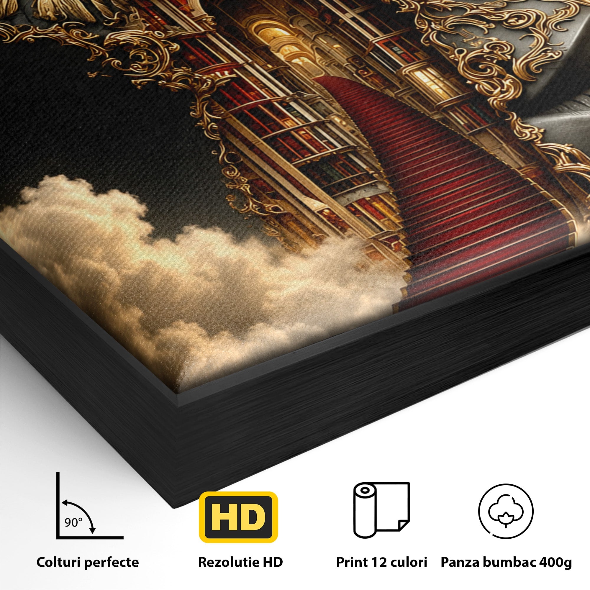 Tablou Canvas Premium LuxCanva® U1160, Chipul Fanteziei, Surrealism, Arta, Chip, Fantezie, Dormitor, Culori Vibrante