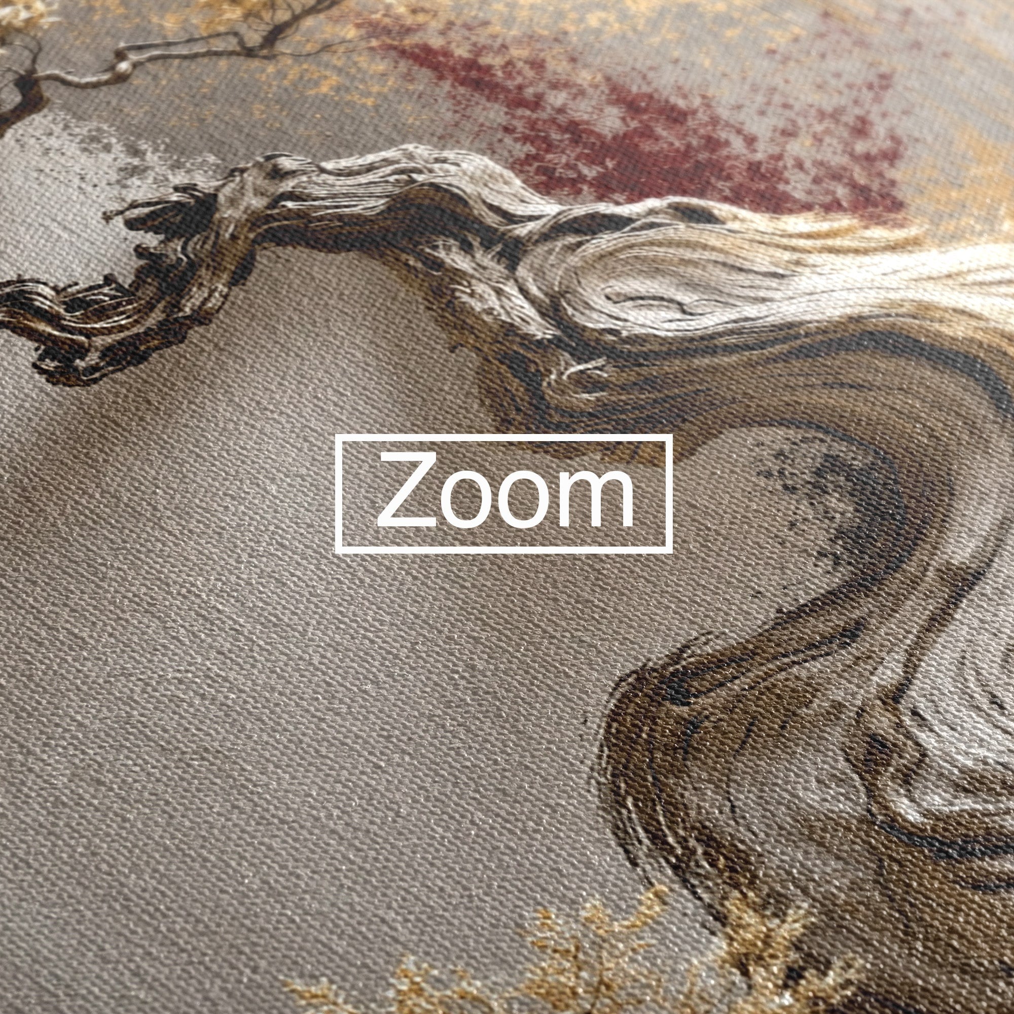 Tablou Canvas Premium LuxCanva® U1165, Arborele Aurit, Abstract, Arta, Arbore, Living, Eleganta, Culori Vibrante