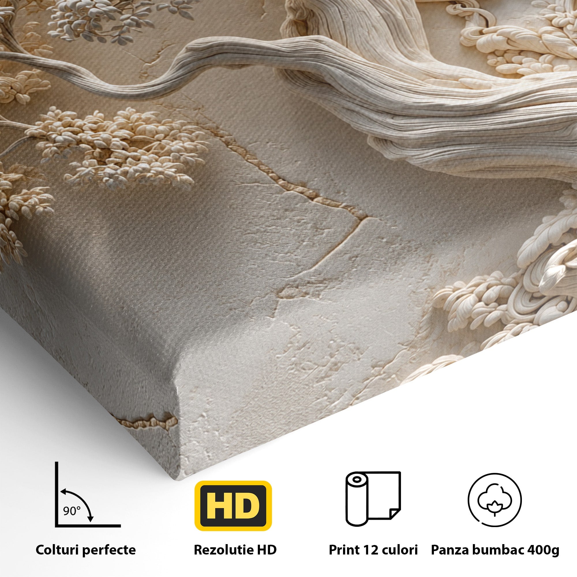 Tablou Canvas Premium LuxCanva® U1168, Arborele Elegantei, Copac, Natura, Relief, Hol, Dormitor, Culori Vibrante
