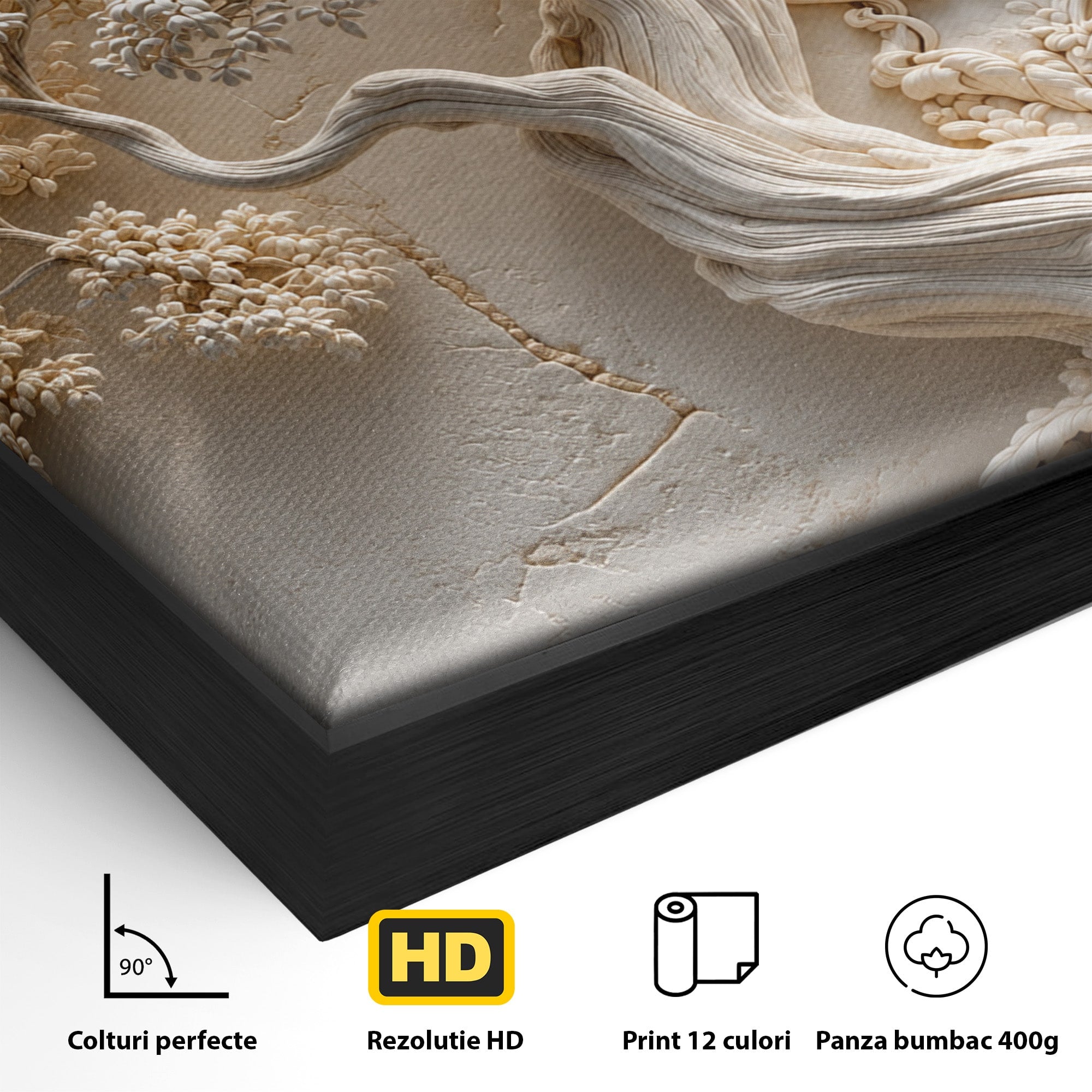 Tablou Canvas Premium LuxCanva® U1168, Arborele Elegantei, Copac, Natura, Relief, Hol, Dormitor, Culori Vibrante