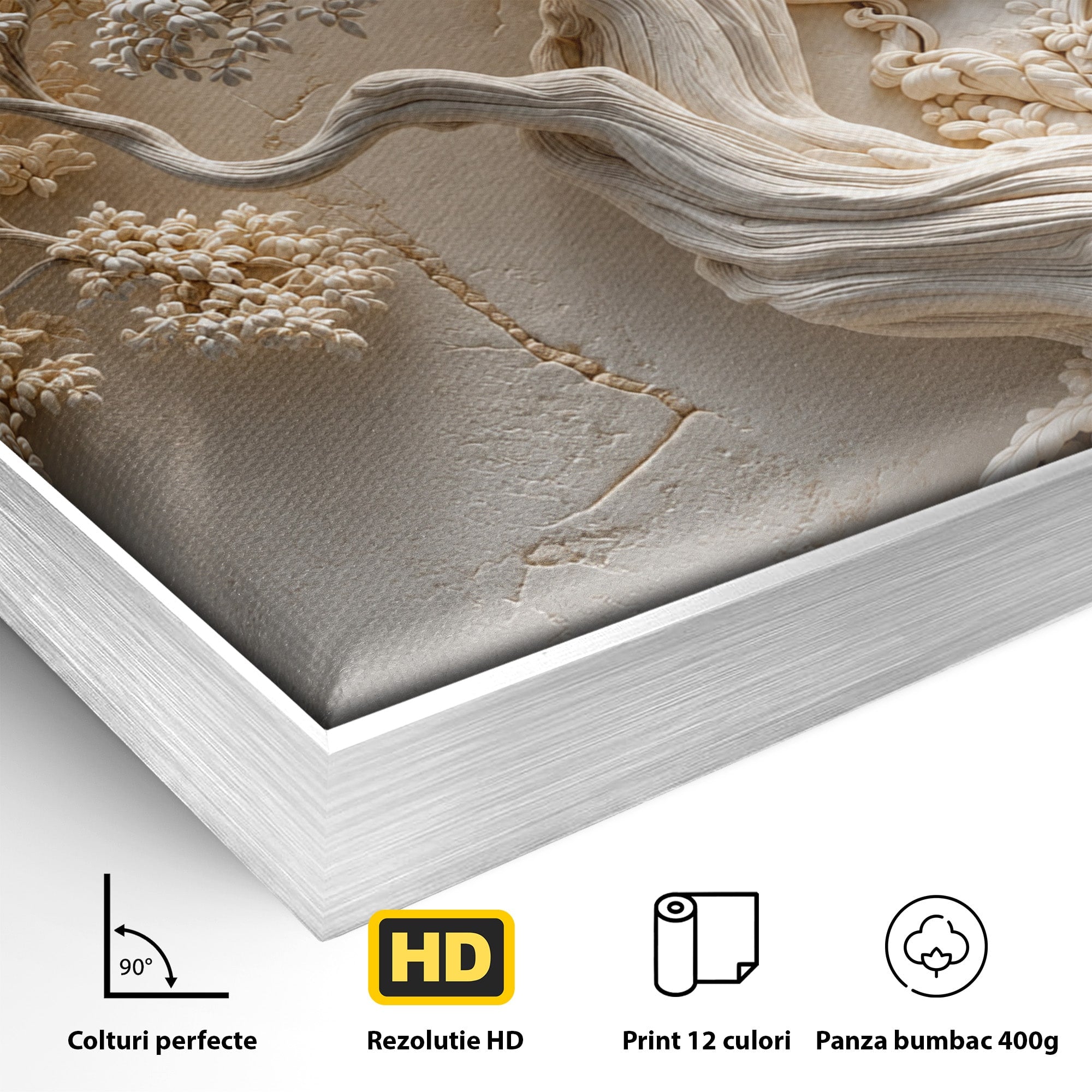 Tablou Canvas Premium LuxCanva® U1168, Arborele Elegantei, Copac, Natura, Relief, Hol, Dormitor, Culori Vibrante