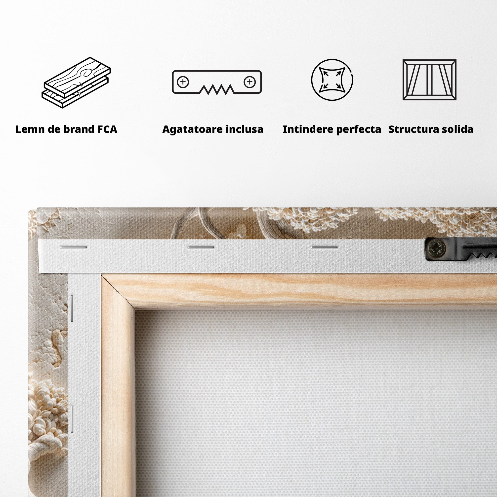 Tablou Canvas Premium LuxCanva® U1168, Arborele Elegantei, Copac, Natura, Relief, Hol, Dormitor, Culori Vibrante