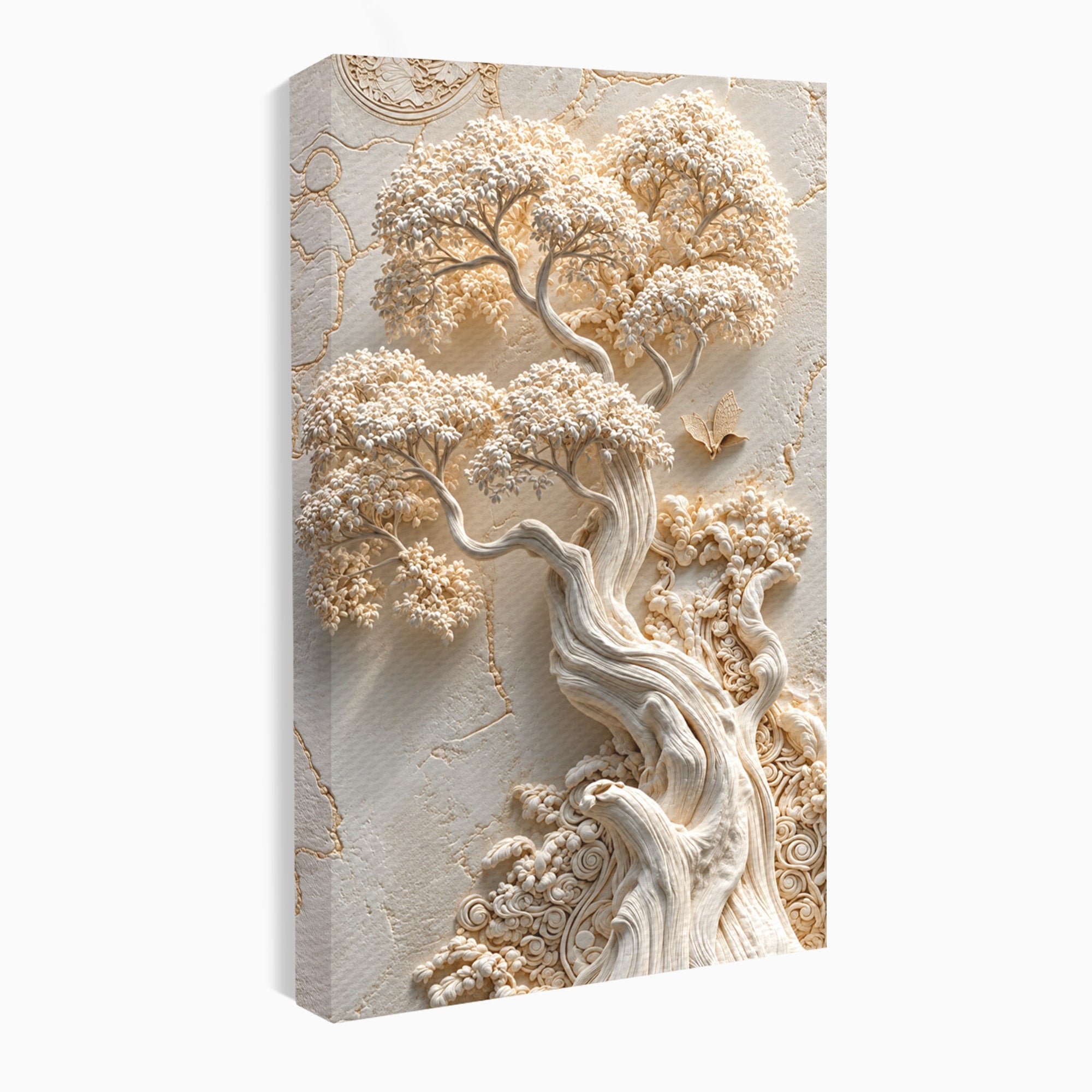 Tablou Canvas Premium LuxCanva® U1168, Arborele Elegantei, Copac, Natura, Relief, Hol, Dormitor, Culori Vibrante