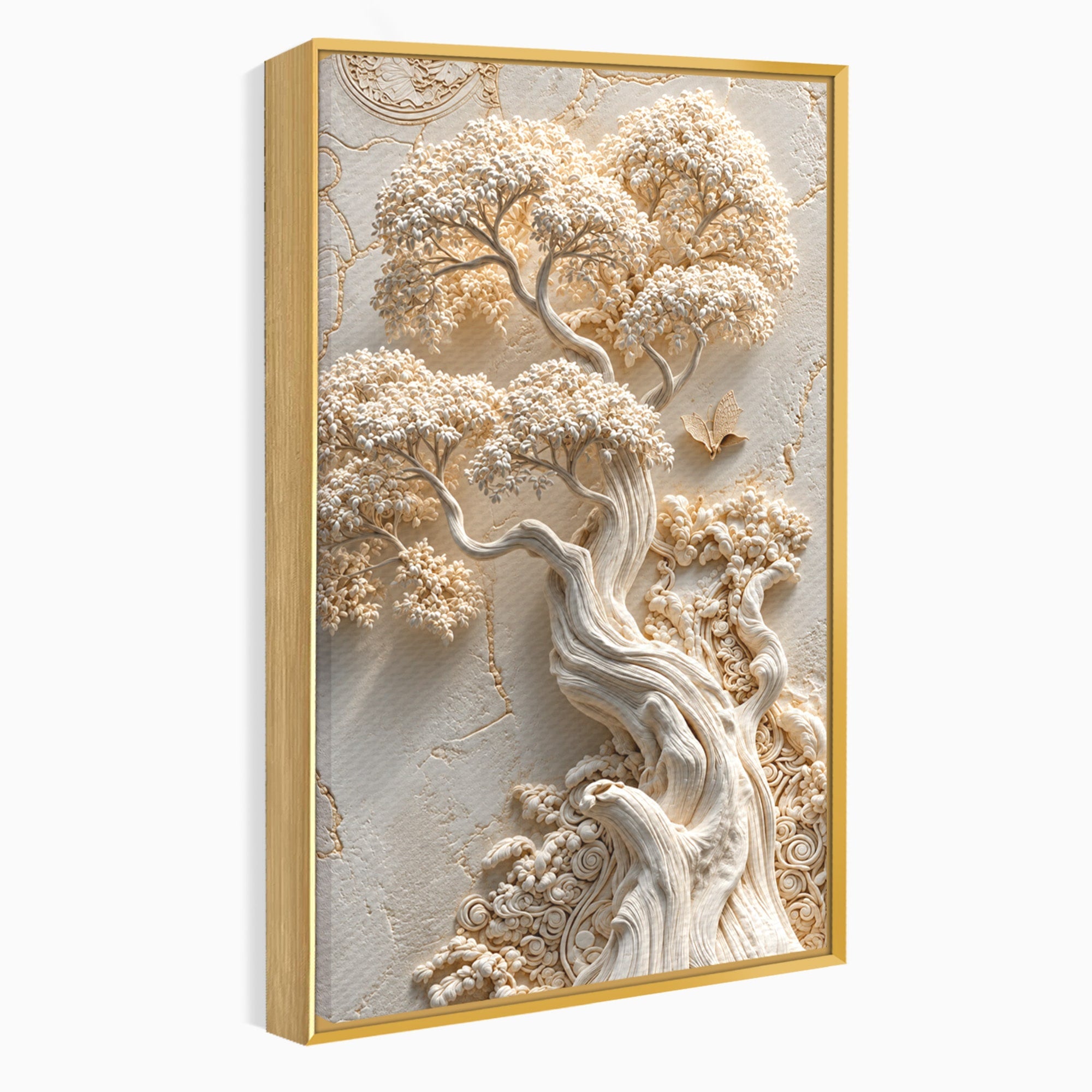 Tablou Canvas Premium LuxCanva® U1168, Arborele Elegantei, Copac, Natura, Relief, Hol, Dormitor, Culori Vibrante