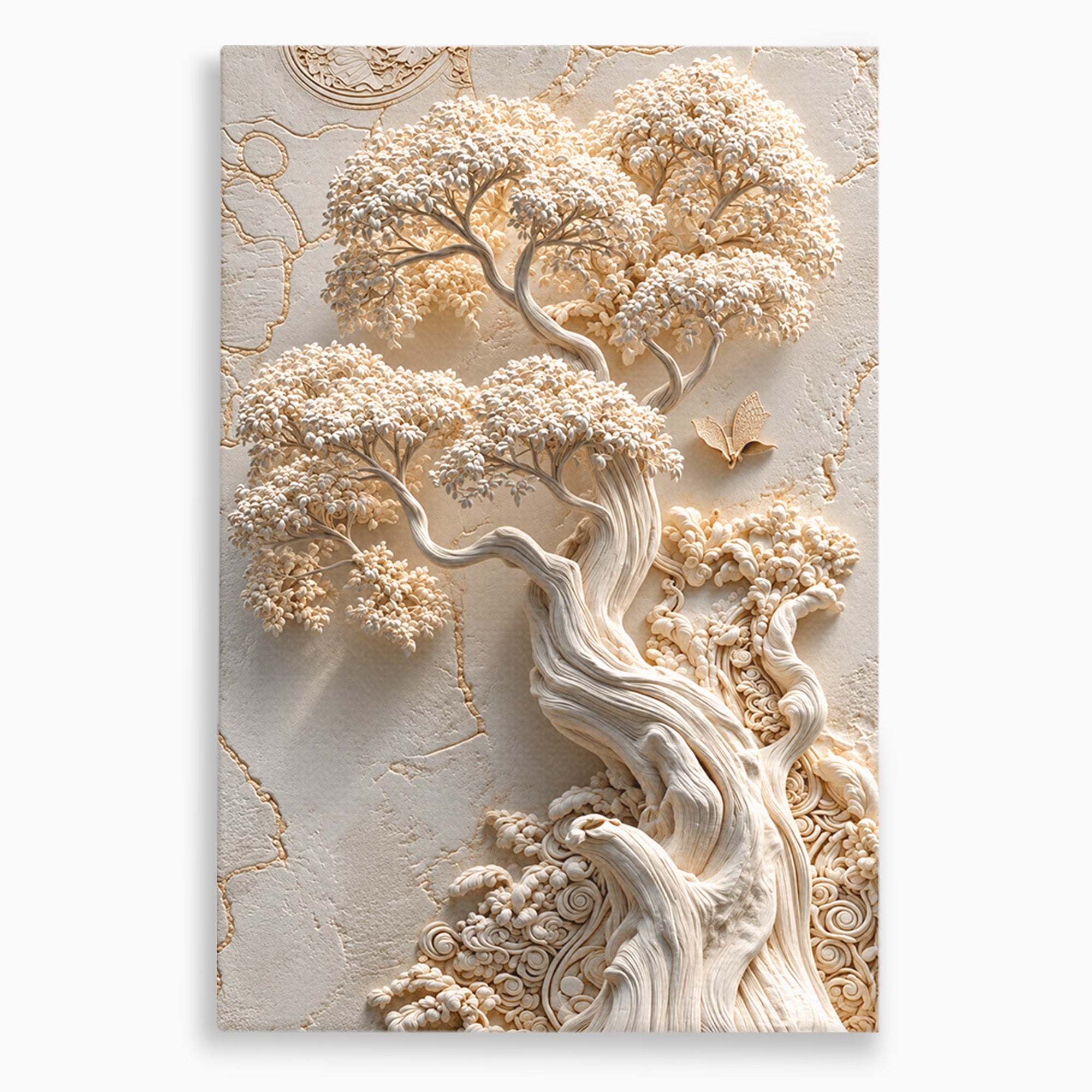 Tablou Canvas Premium LuxCanva® U1168, Arborele Elegantei, Copac, Natura, Relief, Hol, Dormitor, Culori Vibrante