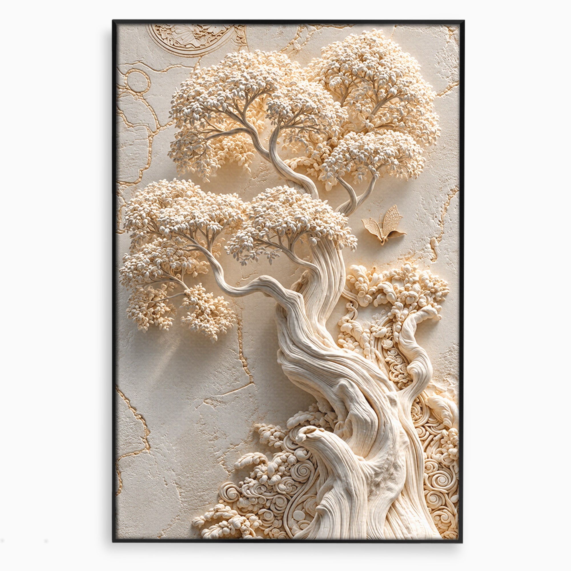 Tablou Canvas Premium LuxCanva® U1168, Arborele Elegantei, Copac, Natura, Relief, Hol, Dormitor, Culori Vibrante