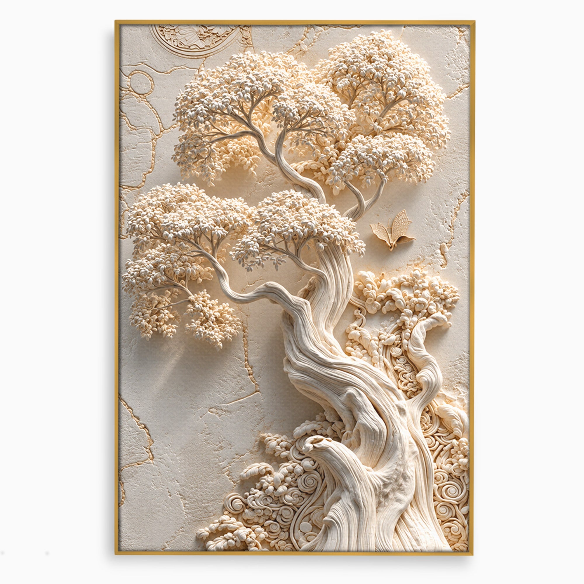 Tablou Canvas Premium LuxCanva® U1168, Arborele Elegantei, Copac, Natura, Relief, Hol, Dormitor, Culori Vibrante