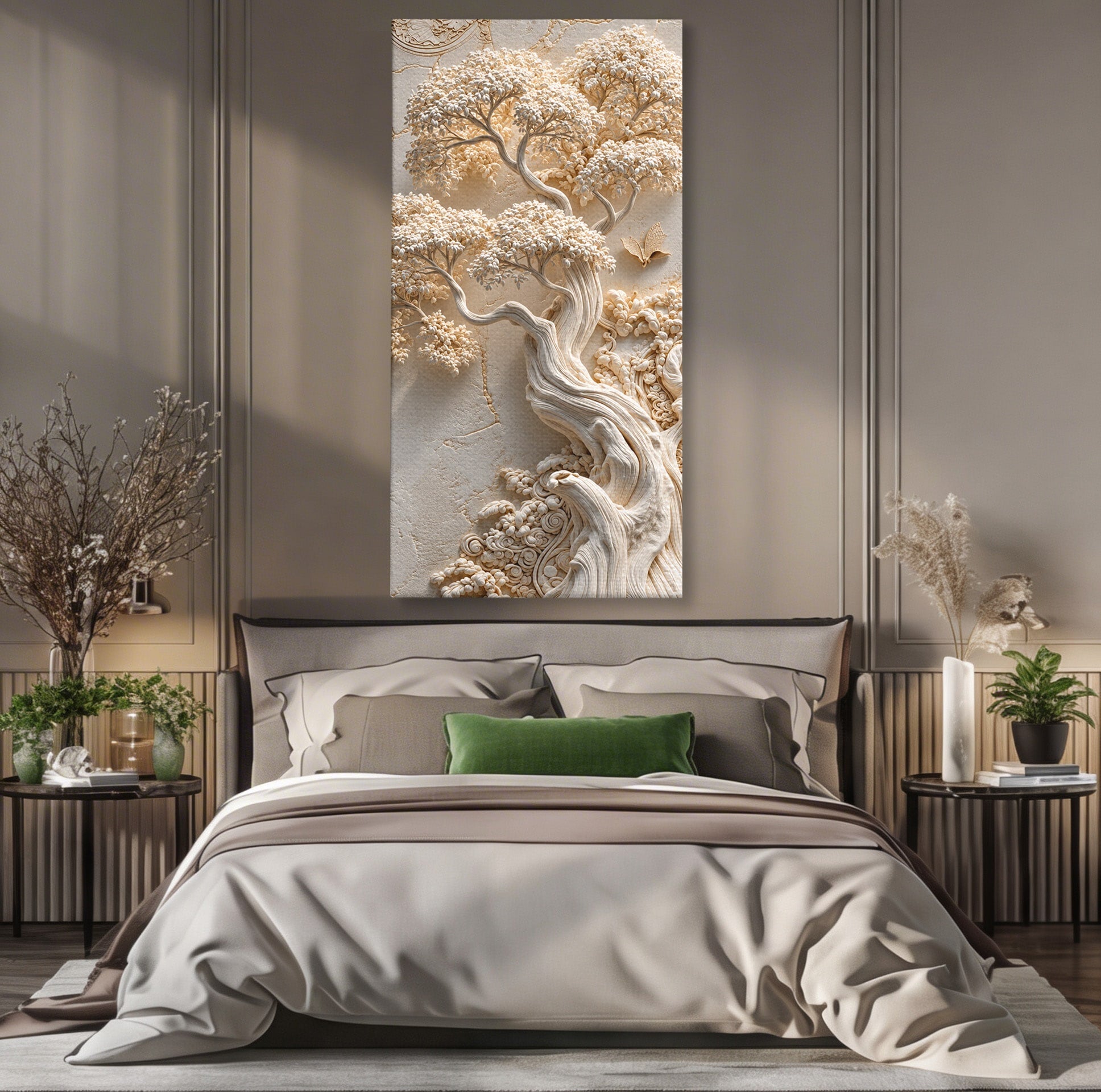Tablou Canvas Premium LuxCanva® U1168, Arborele Elegantei, Copac, Natura, Relief, Hol, Dormitor, Culori Vibrante