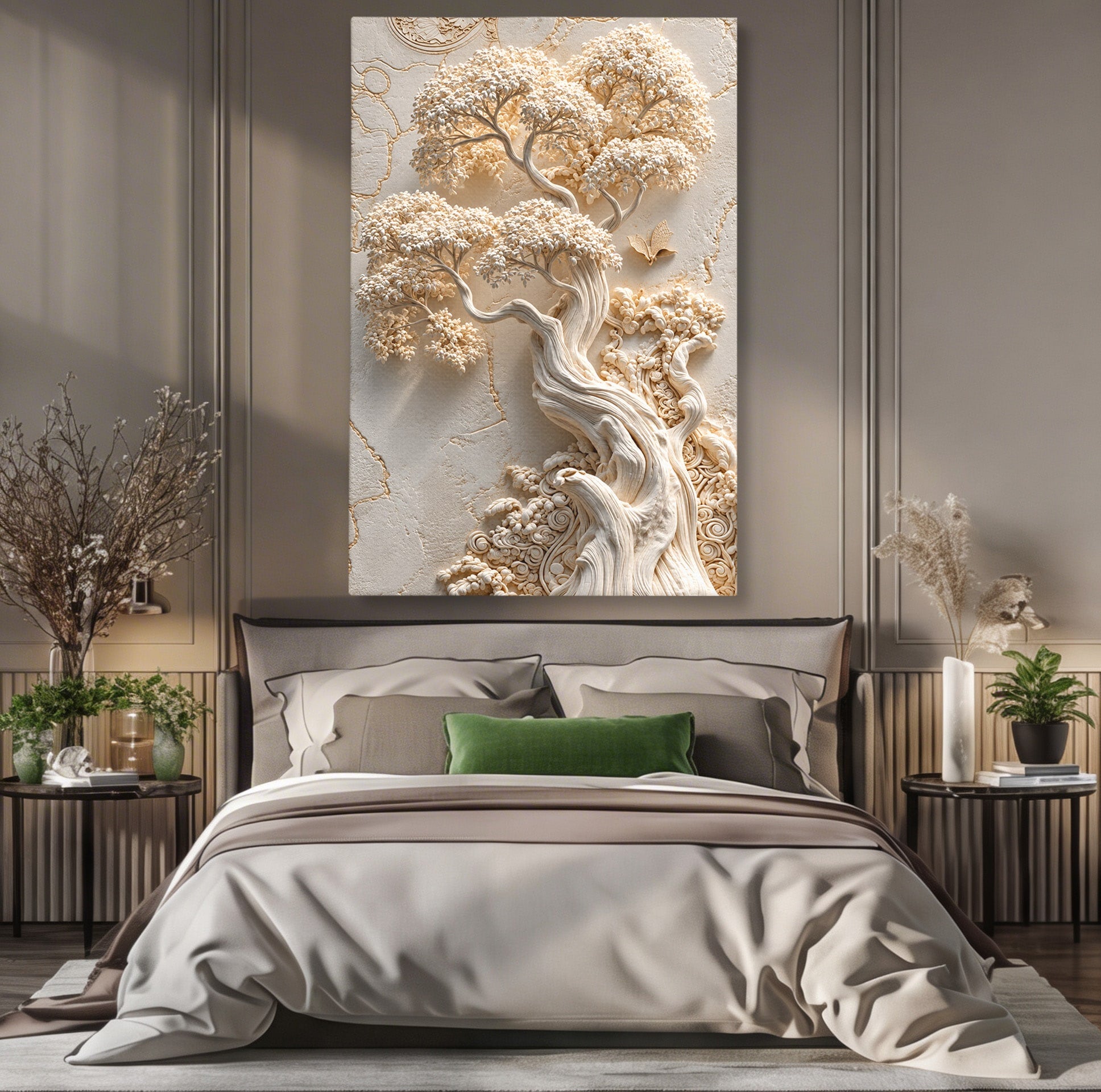 Tablou Canvas Premium LuxCanva® U1168, Arborele Elegantei, Copac, Natura, Relief, Hol, Dormitor, Culori Vibrante