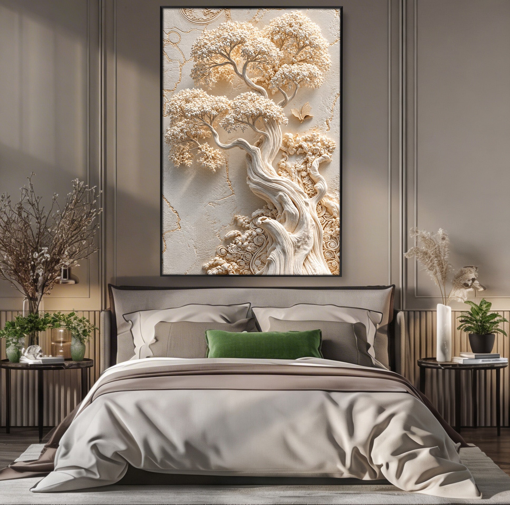 Tablou Canvas Premium LuxCanva® U1168, Arborele Elegantei, Copac, Natura, Relief, Hol, Dormitor, Culori Vibrante