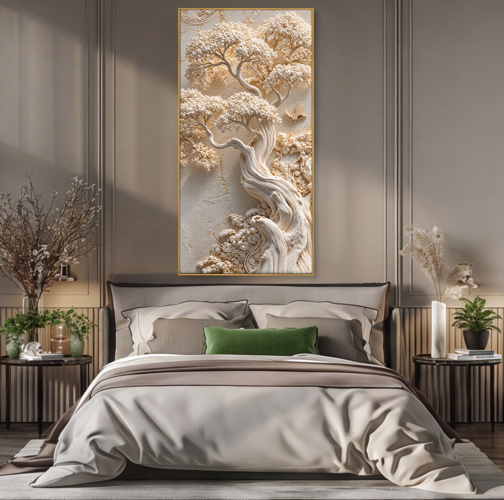 Tablou Canvas Premium LuxCanva® U1168, Arborele Elegantei, Copac, Natura, Relief, Hol, Dormitor, Culori Vibrante