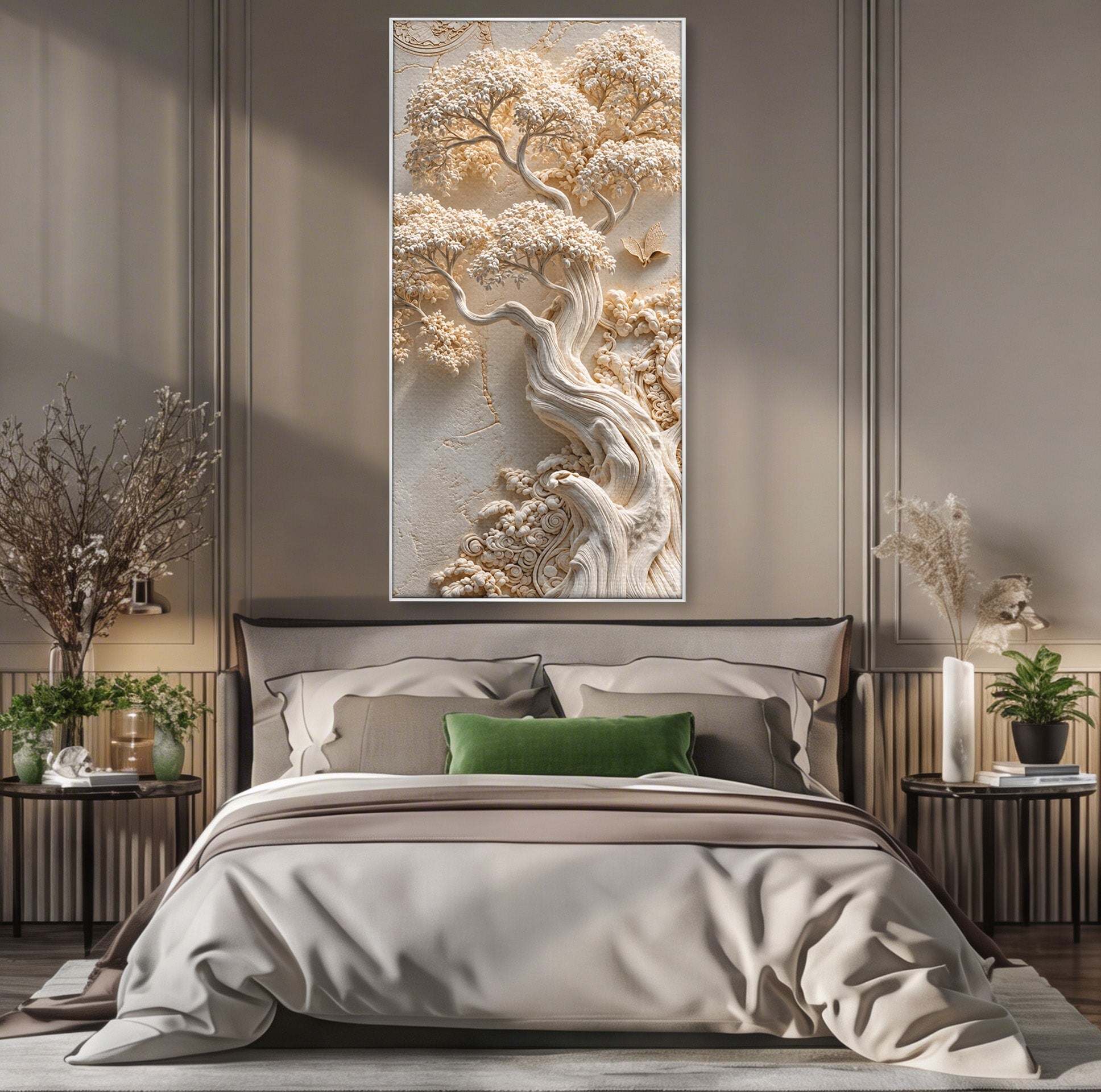 Tablou Canvas Premium LuxCanva® U1168, Arborele Elegantei, Copac, Natura, Relief, Hol, Dormitor, Culori Vibrante