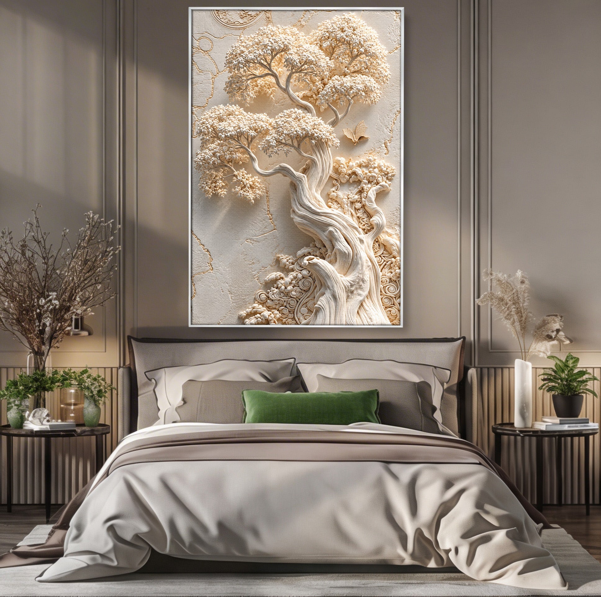 Tablou Canvas Premium LuxCanva® U1168, Arborele Elegantei, Copac, Natura, Relief, Hol, Dormitor, Culori Vibrante
