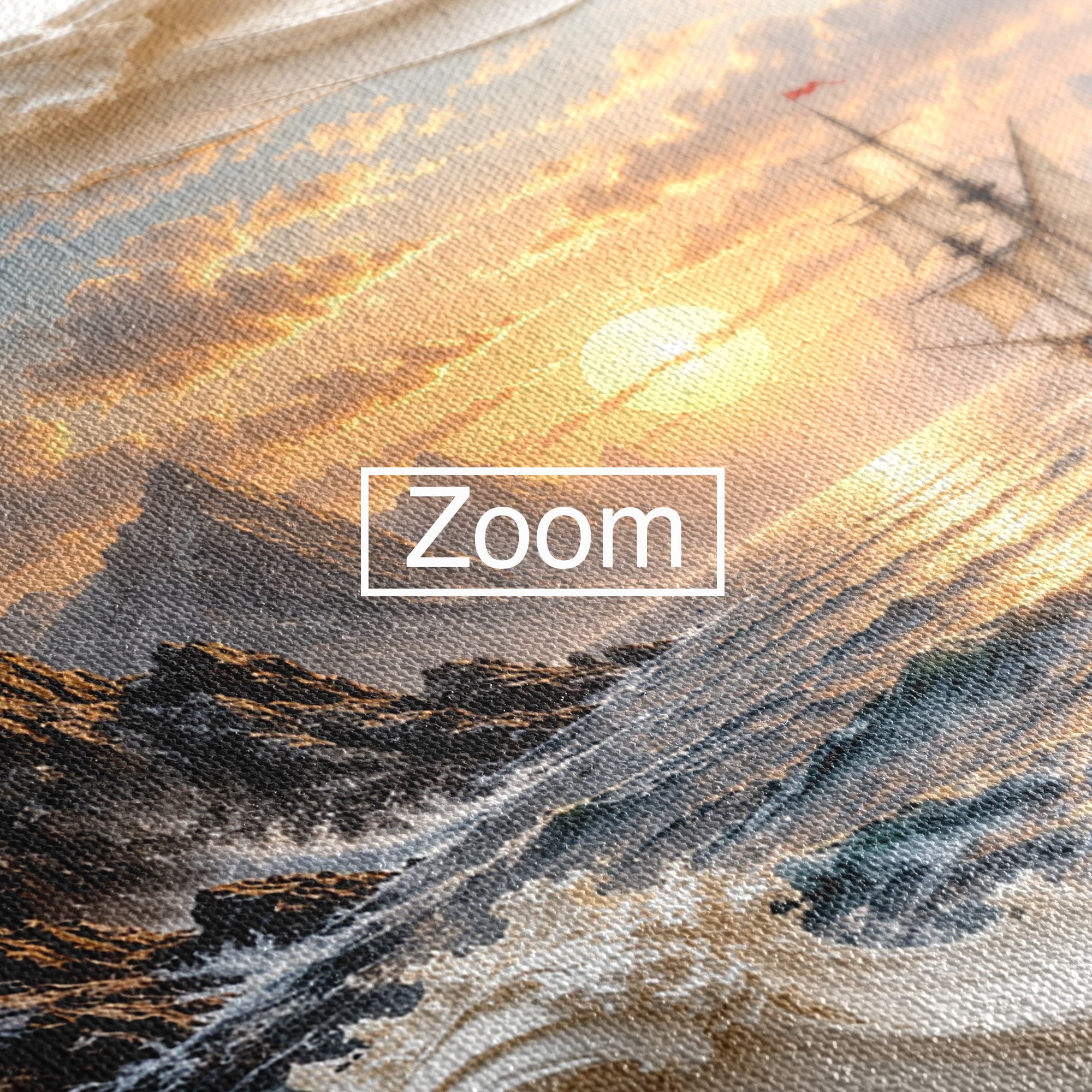 Tablou Canvas Premium LuxCanva® U1169, Corabie La Apus, Mare, Peisaj Marin, Corabie, Apus, Living, Culori Vibrante